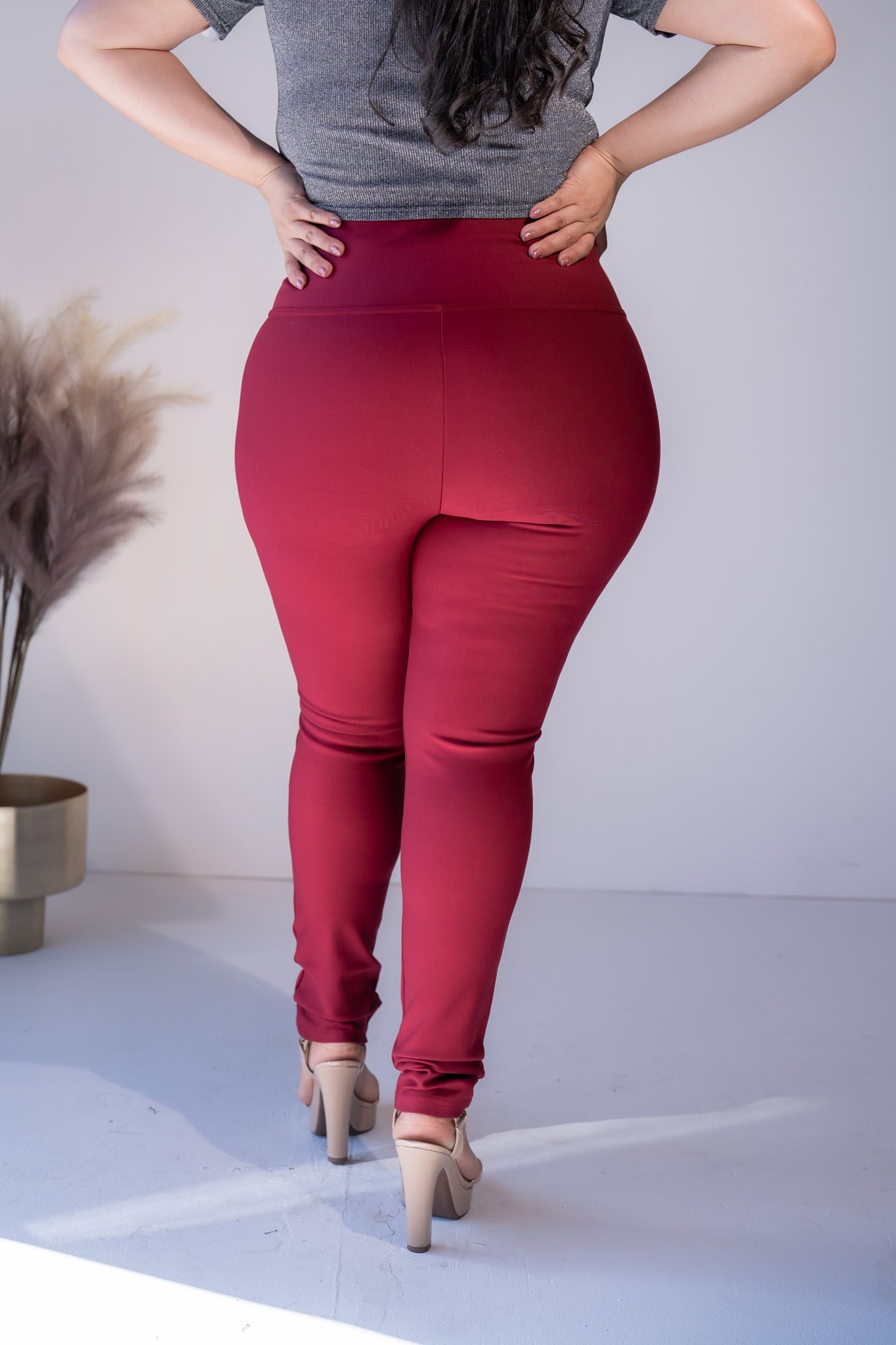 Leggin cintura alta tinto