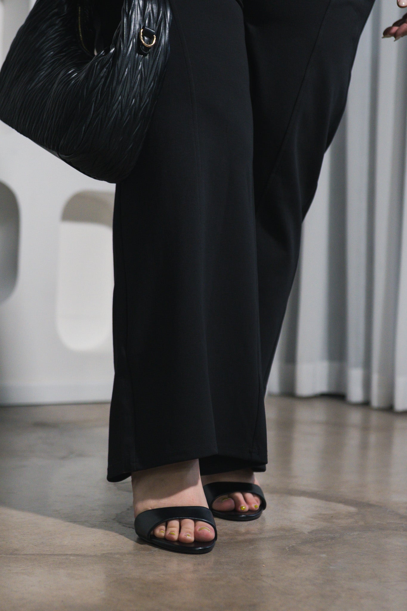 Set pantalon liso negro