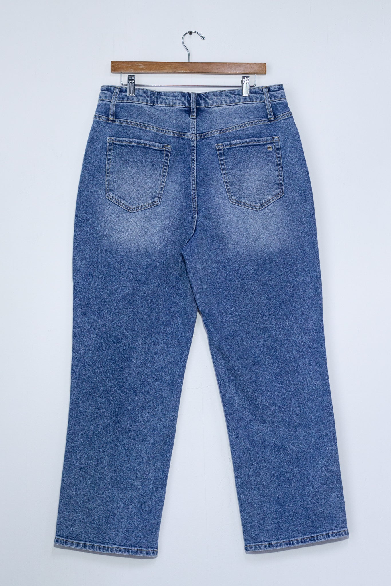 Jeans recto liso claro