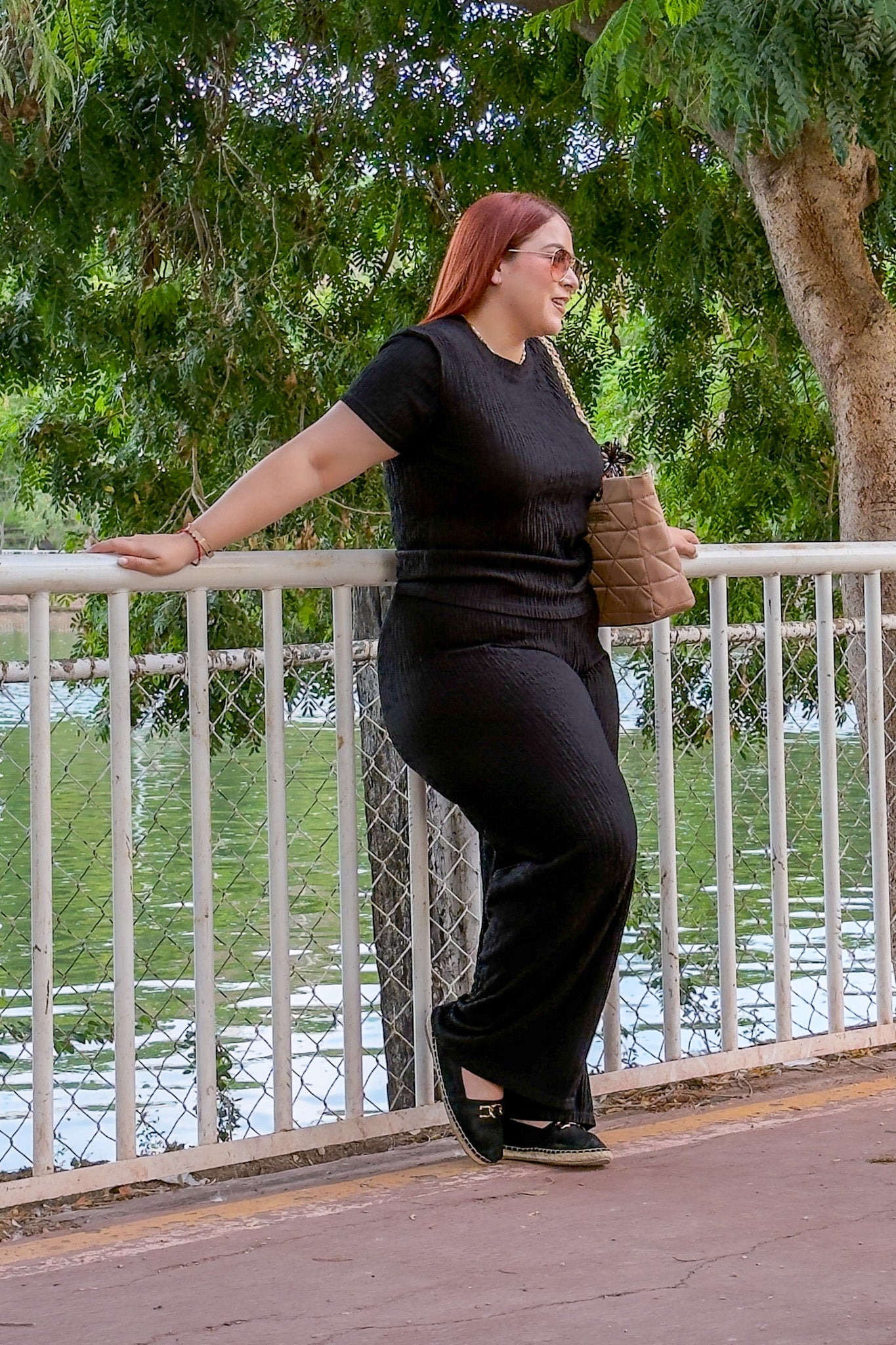 Conjunto textura negro