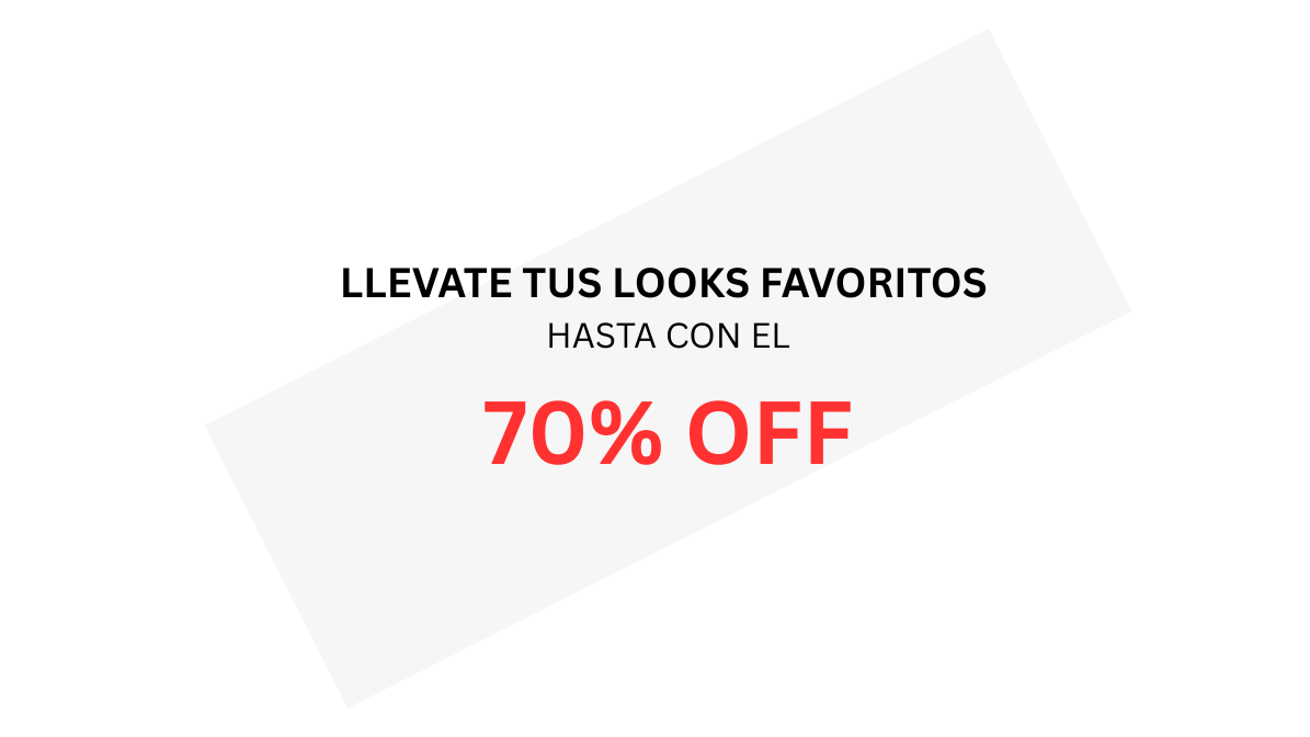 hasta 70% off