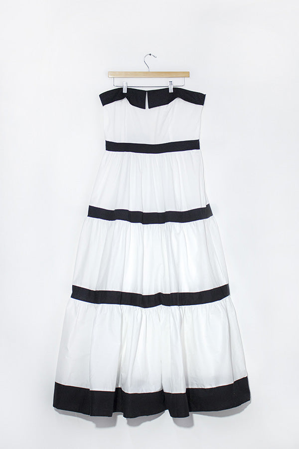 Maxi Vestido Straple Blanco