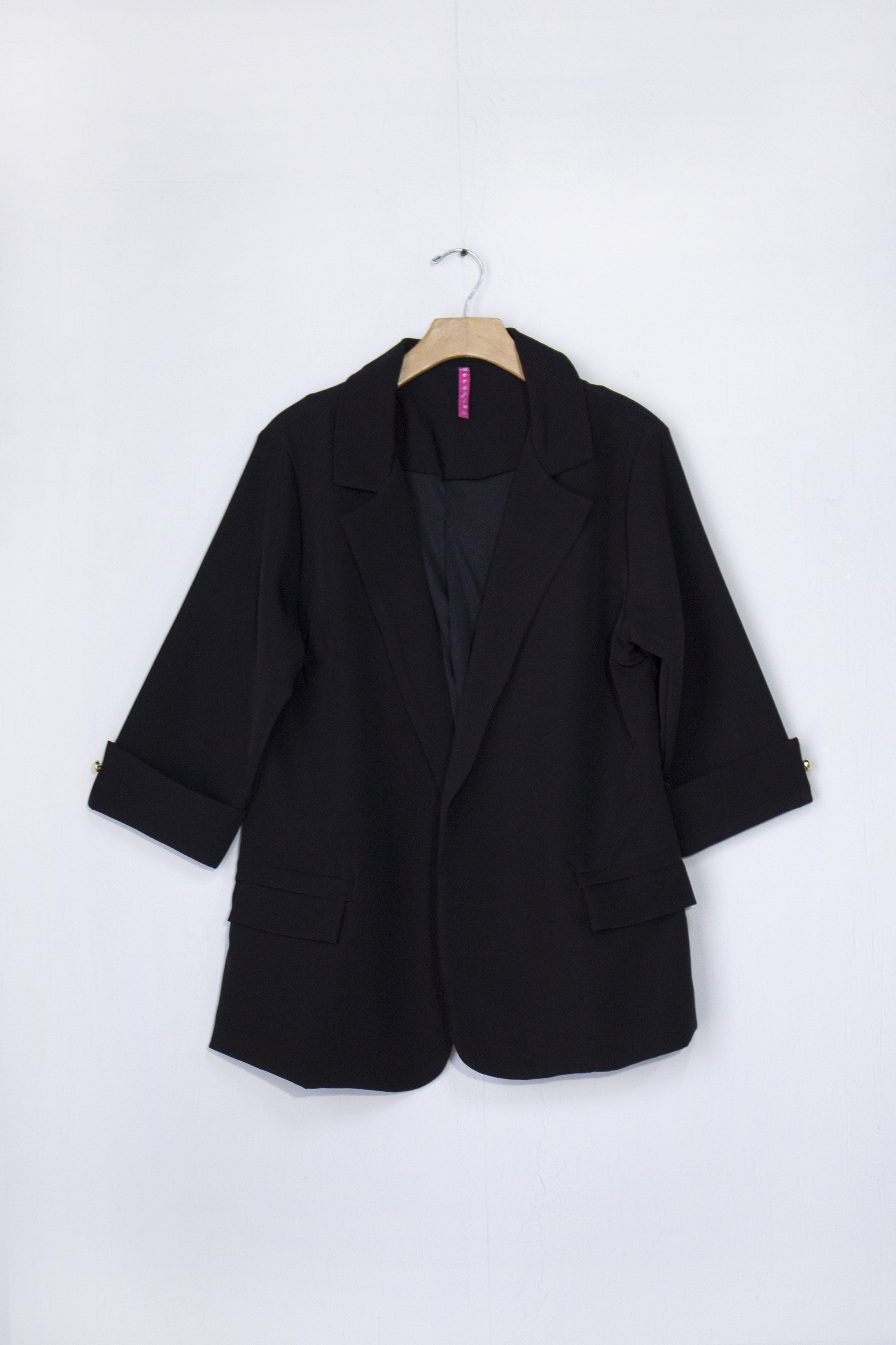 Blazer manga 3/4 liso