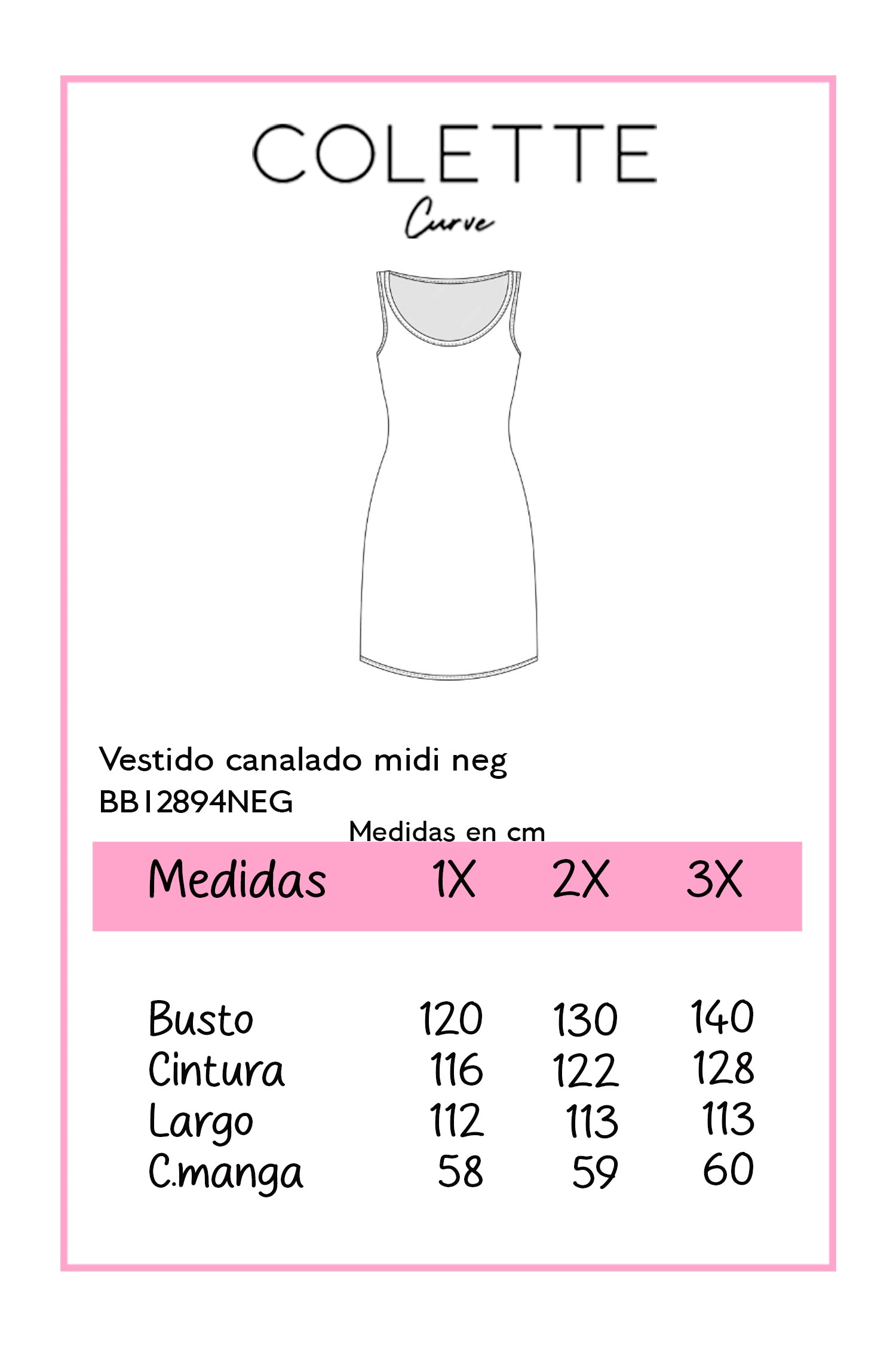 Vestido Canalado