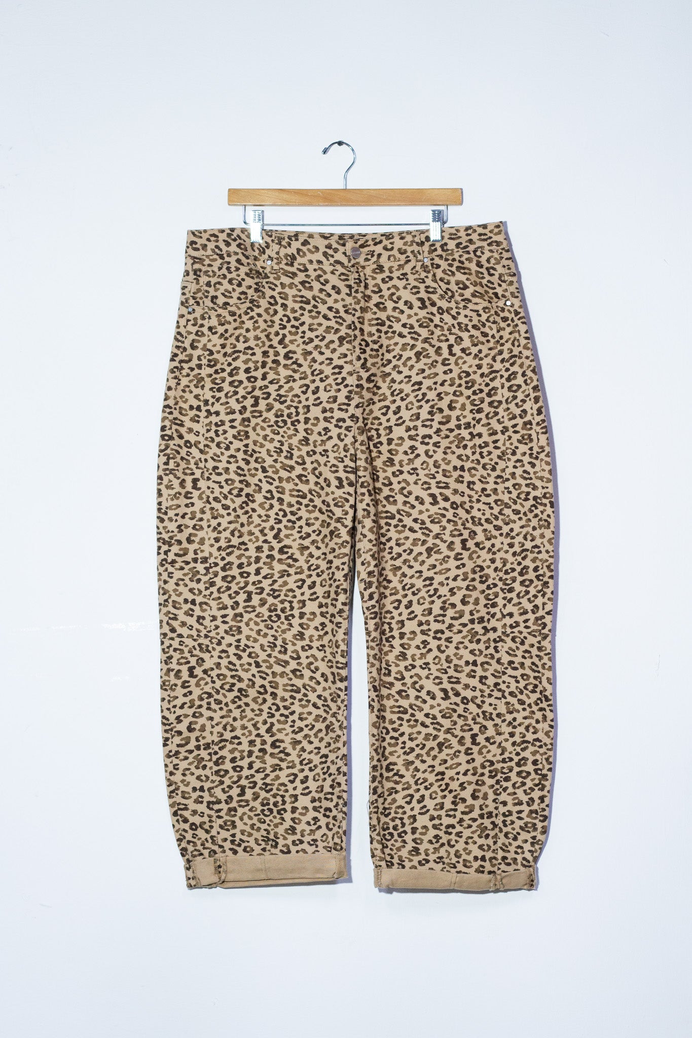 Jeans barrel leopardo