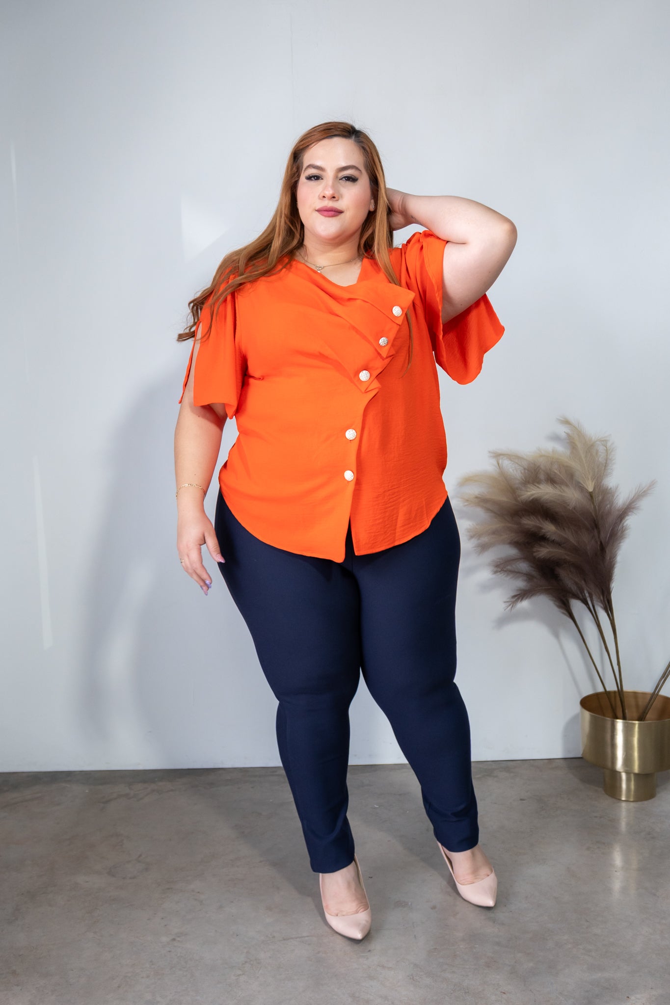 Camisa botones cruzados