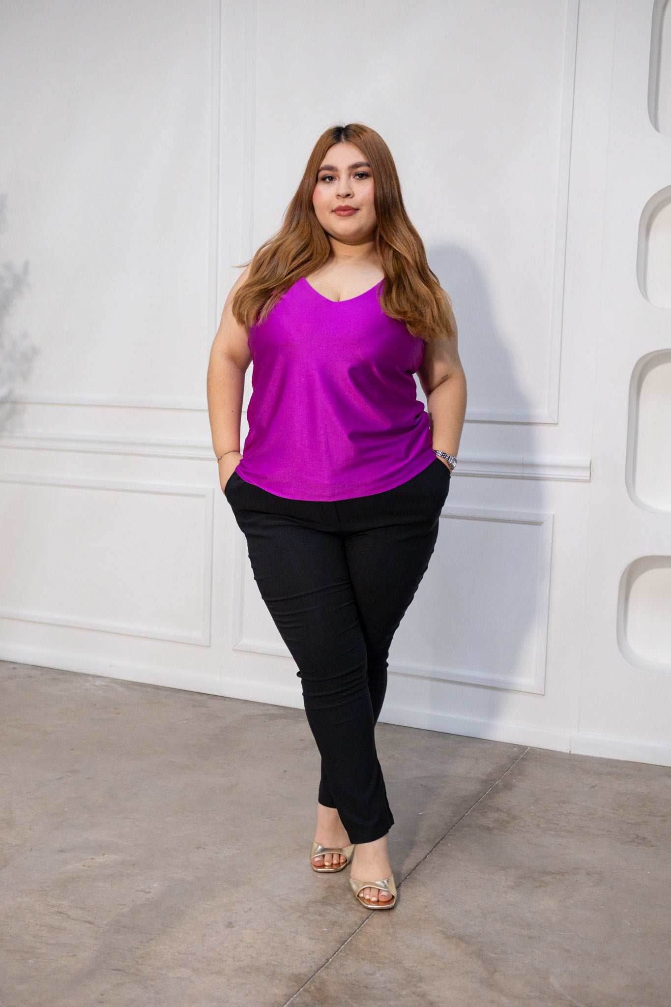 Blusa tirantes satin