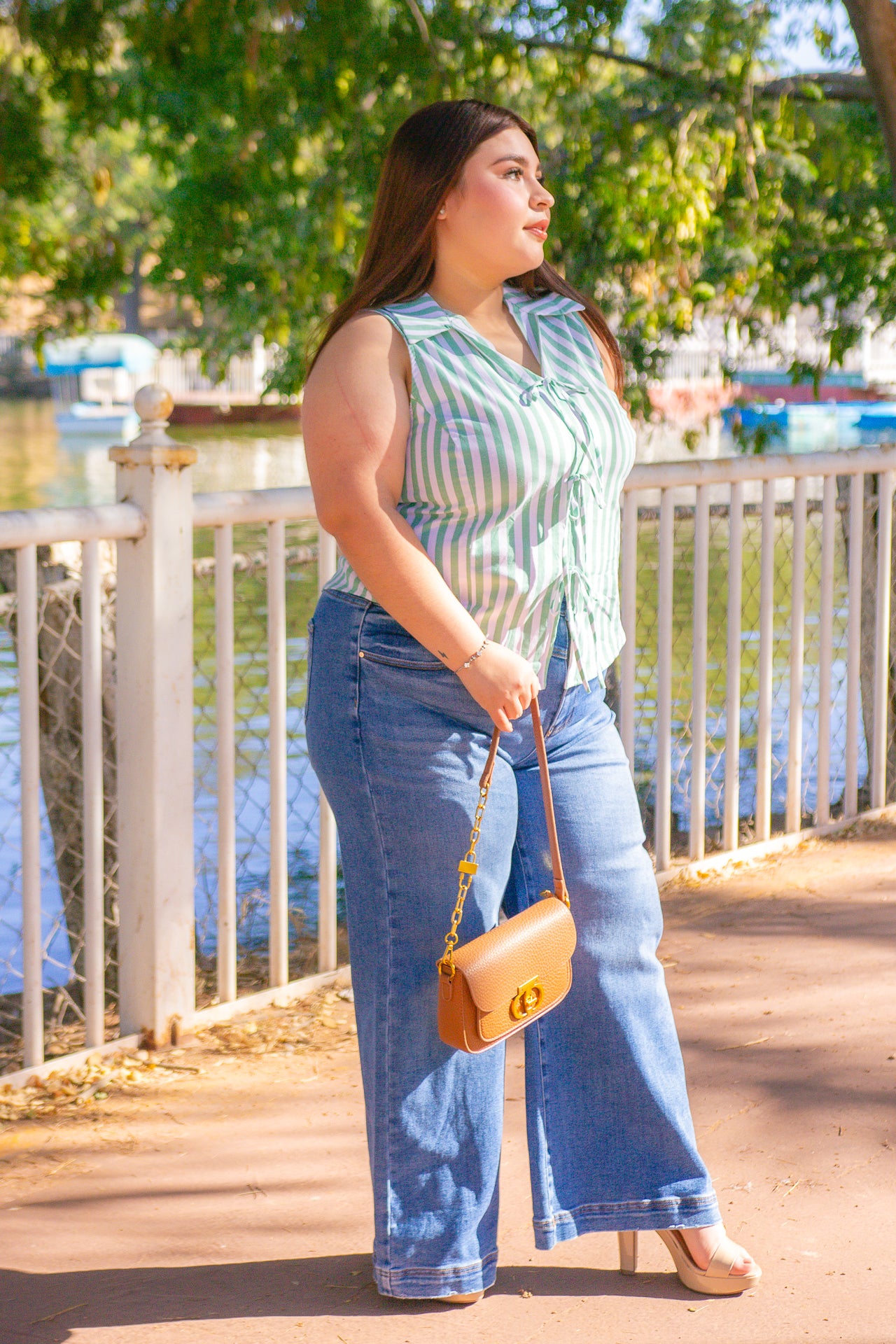 Blusa Mint Stripes