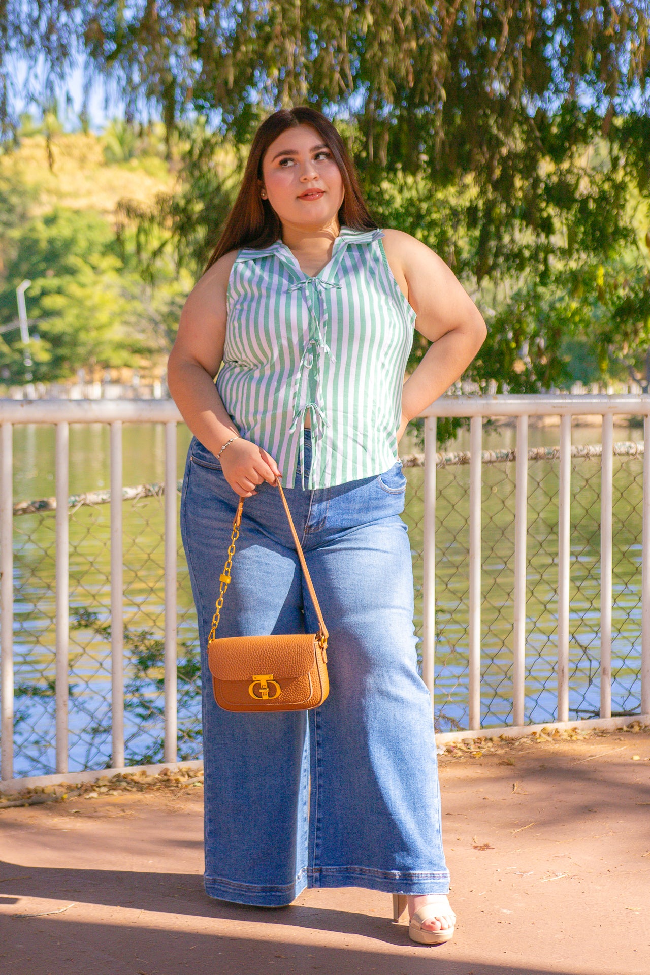 Blusa Mint Stripes