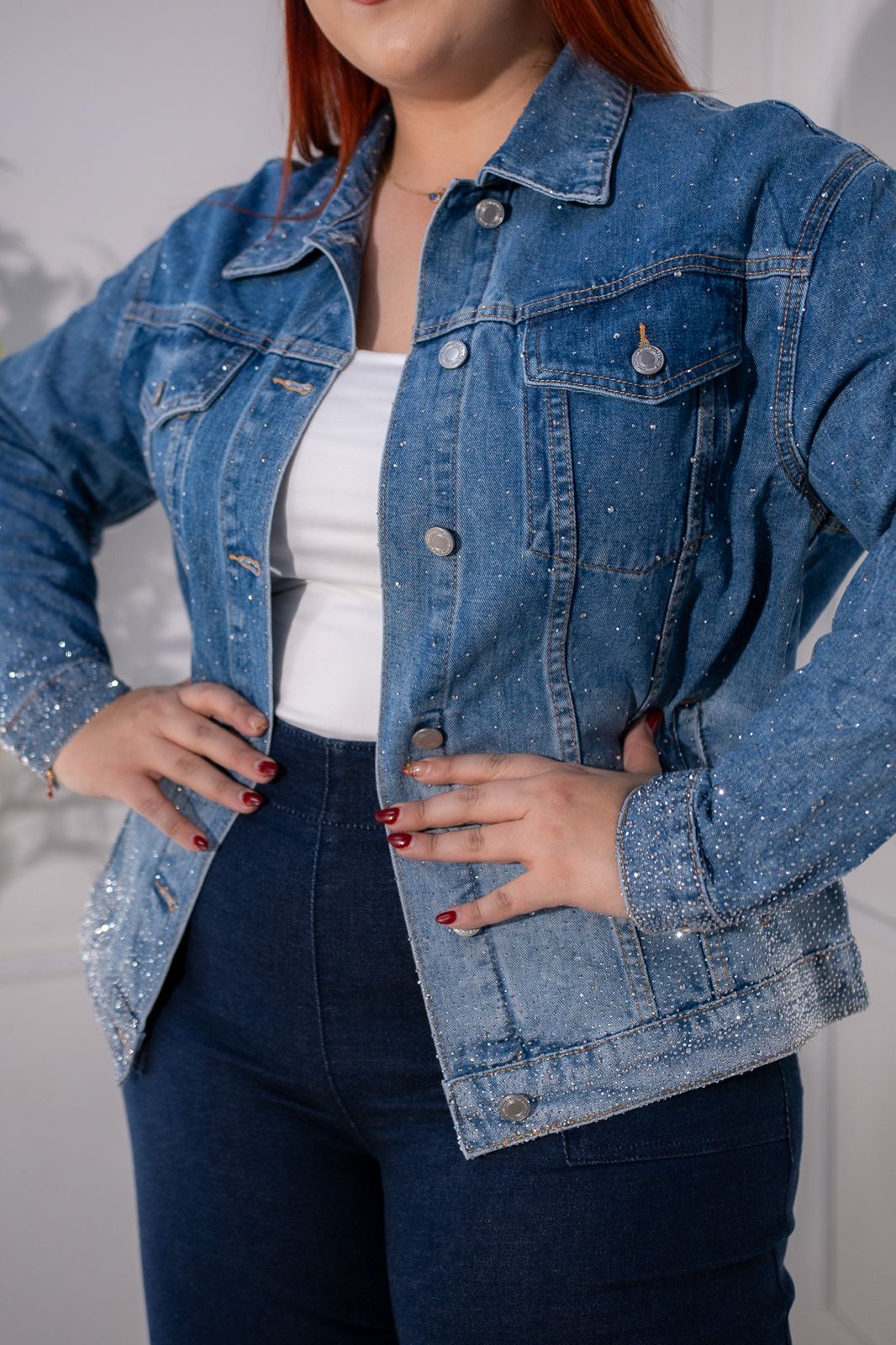 Chamarra blim blim denim