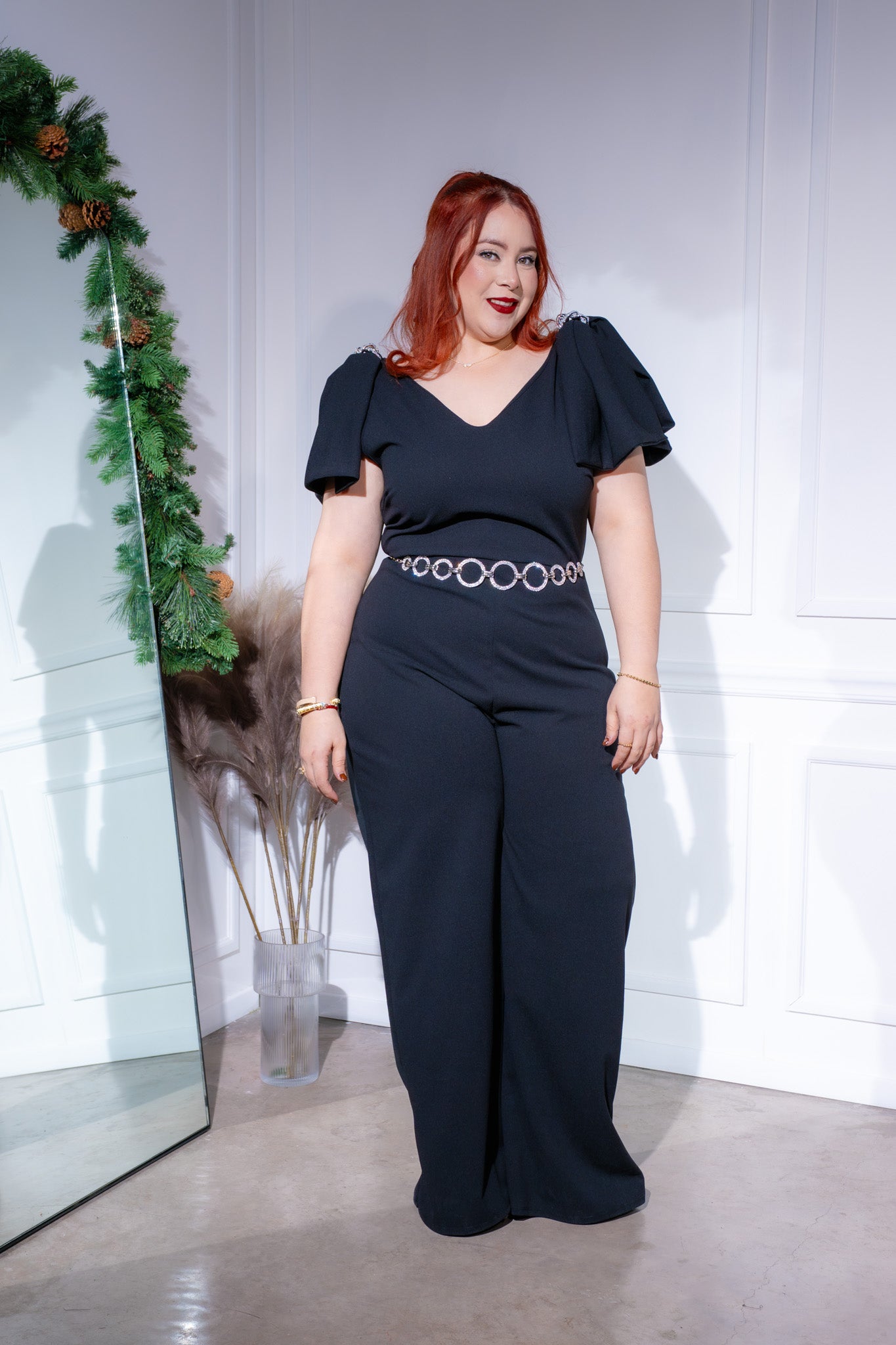 Palazo liso con aplicación neg