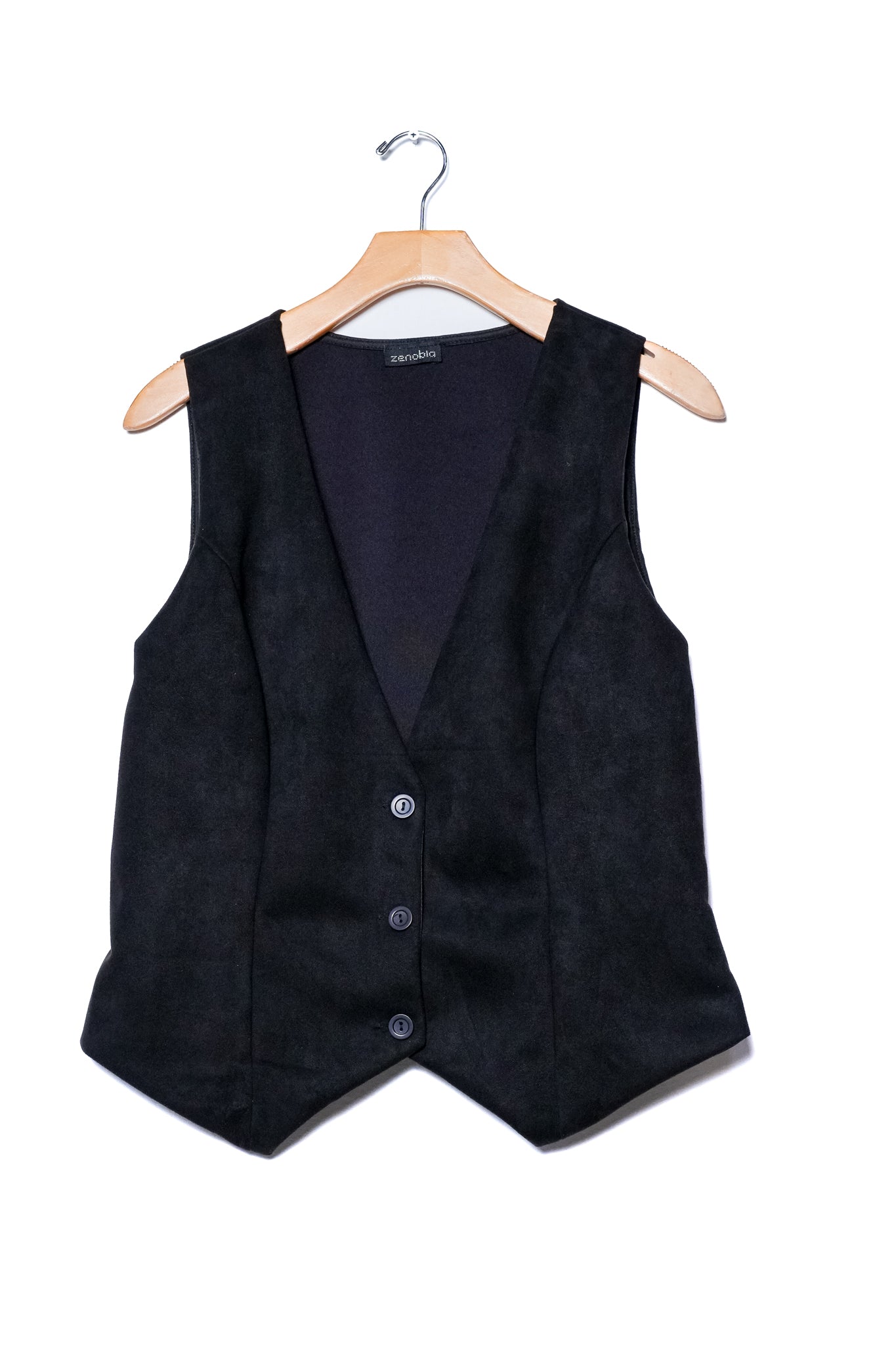 Chaleco gamuza negro