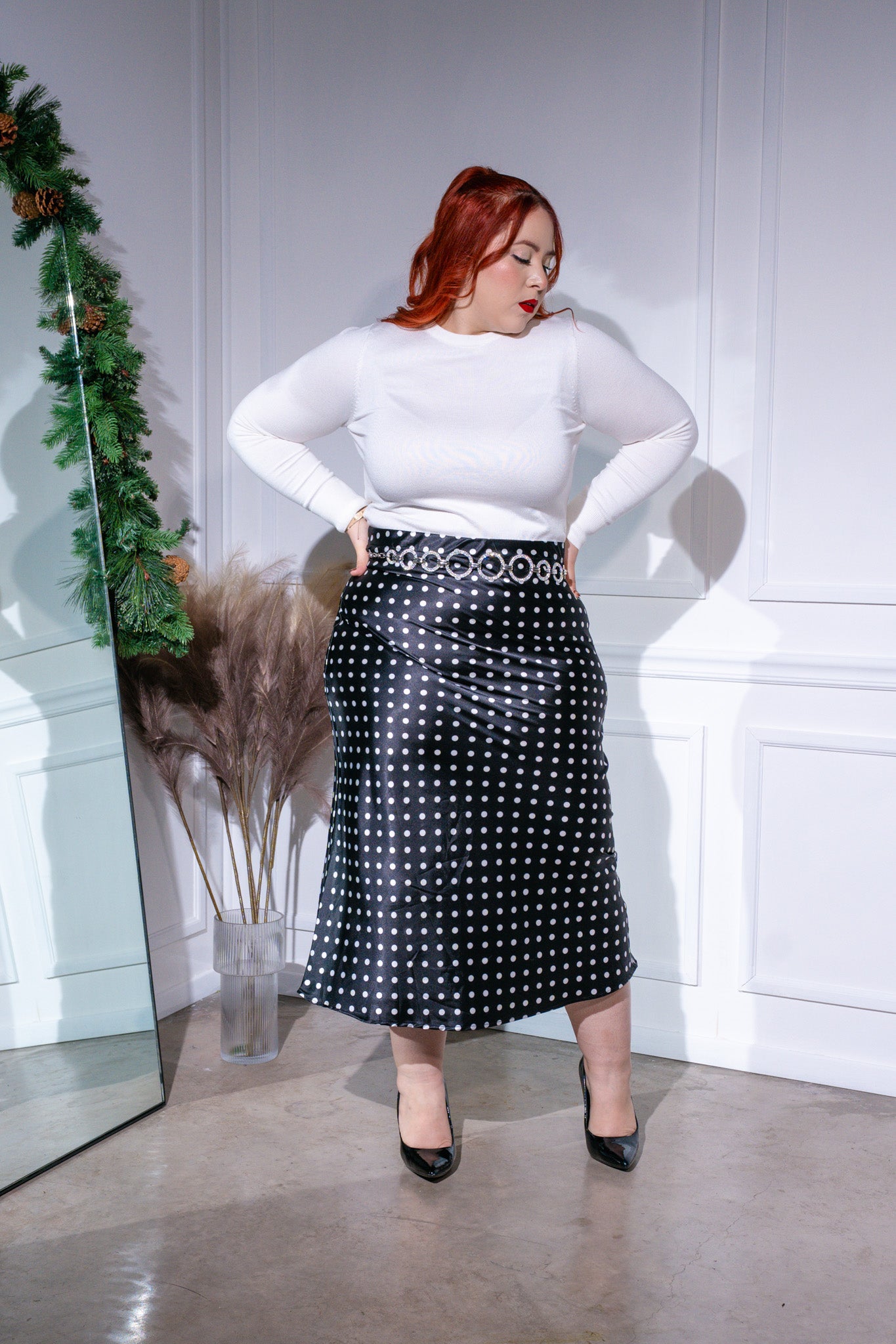 Blusa basica acanalada lisa blanca