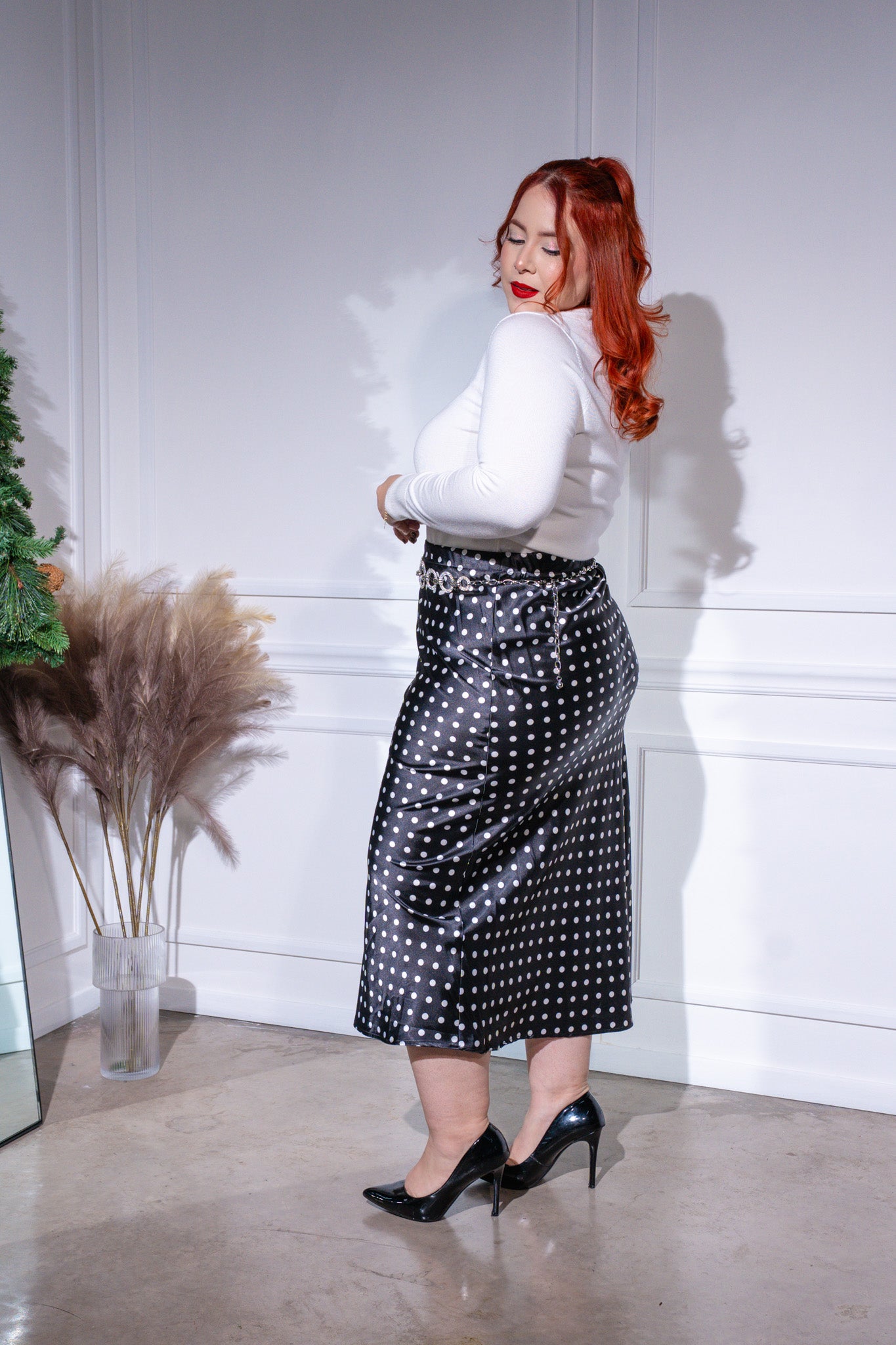 Blusa basica acanalada lisa blanca