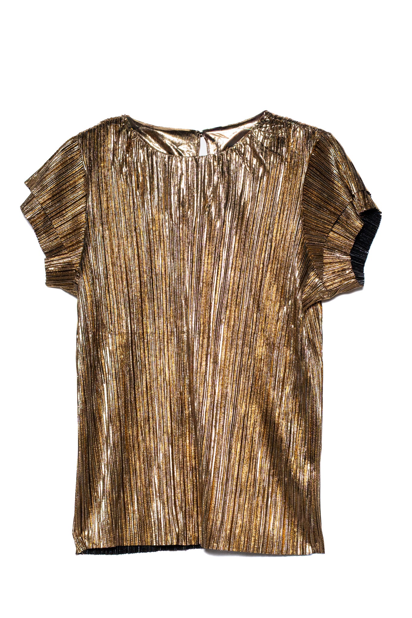 Blusa textura dorada