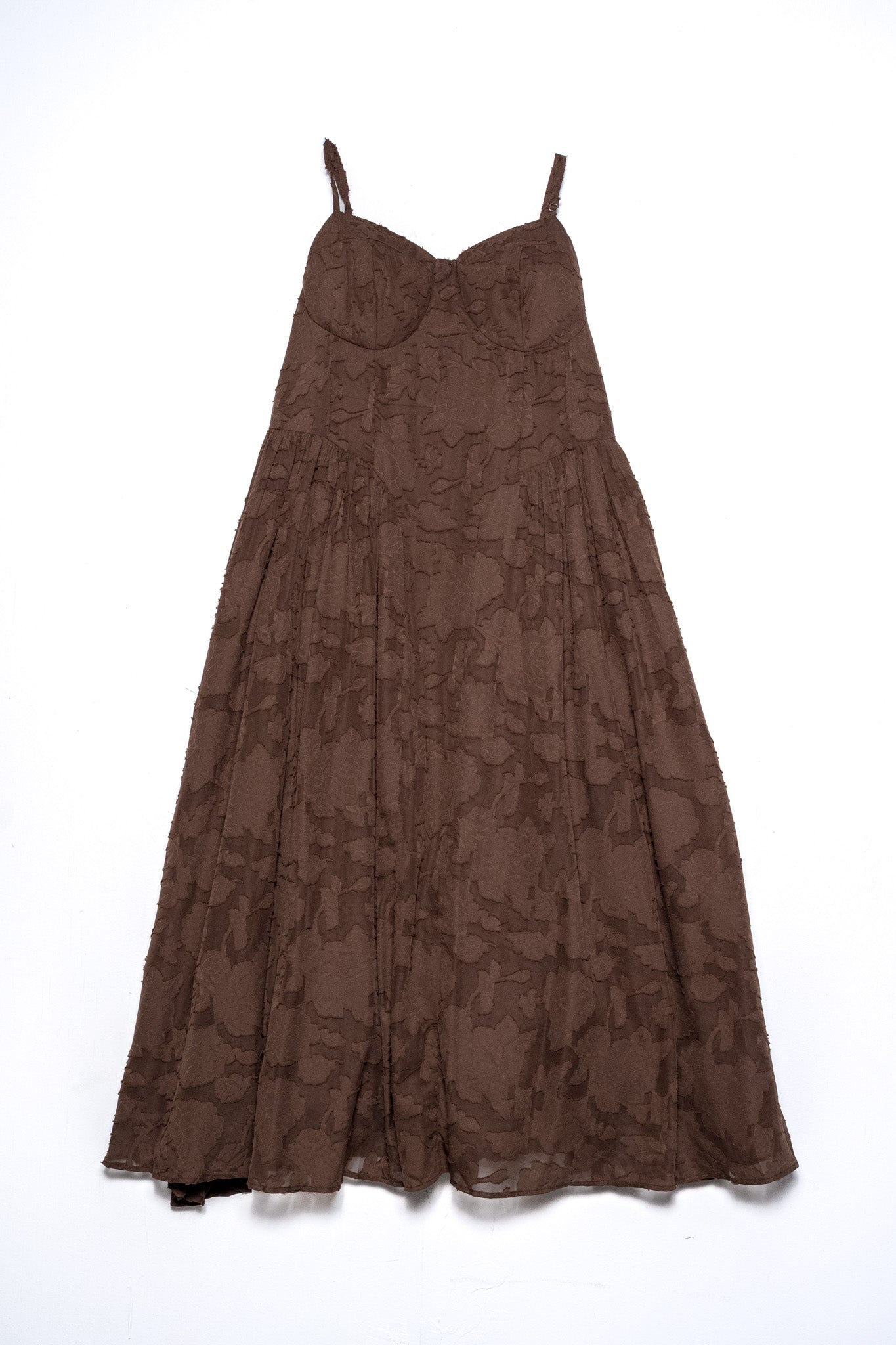 Vestido escote corazon floral