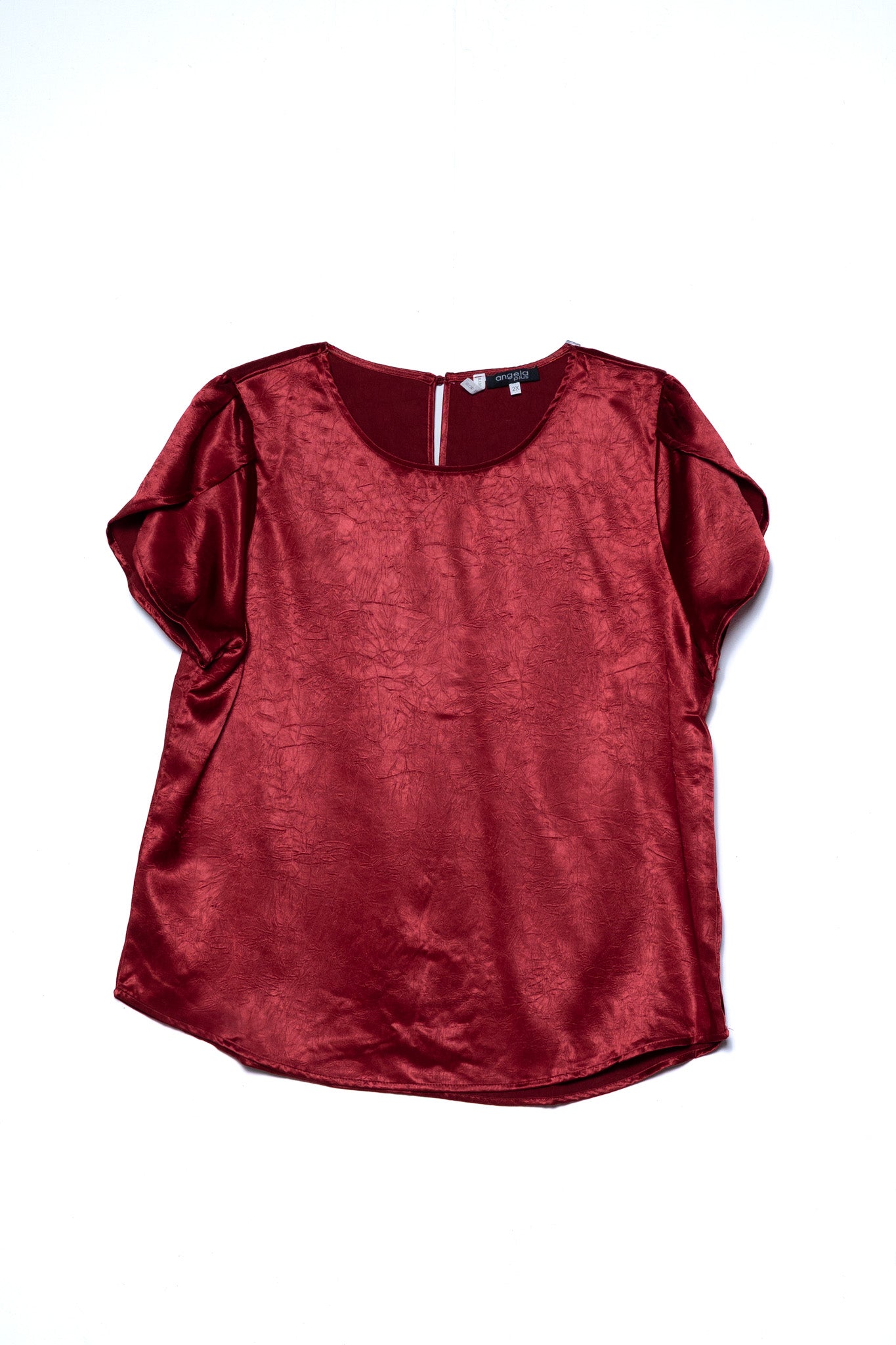 Blusa satin textura tinta