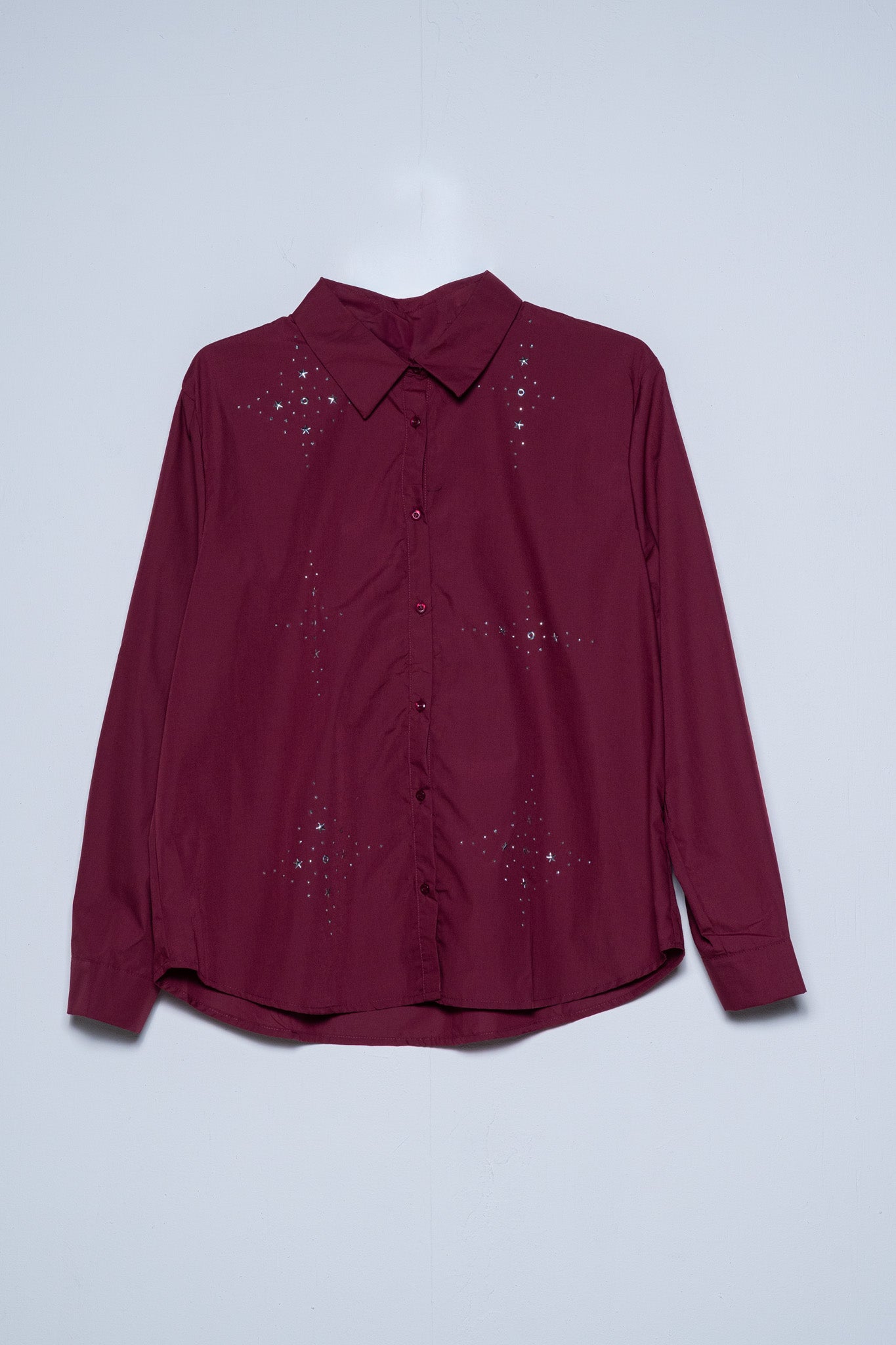 Camisa manga larga brillos tinta