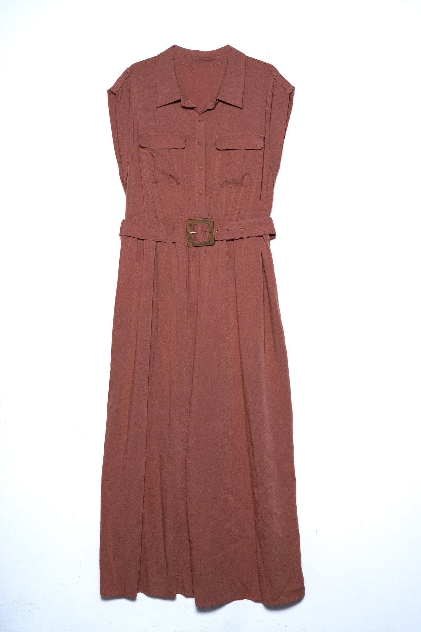 Palazo liso con cinto salmon