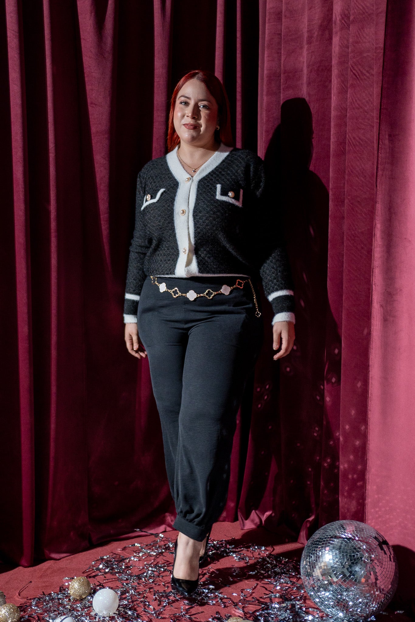 Pantalon liso tipo jogger neg