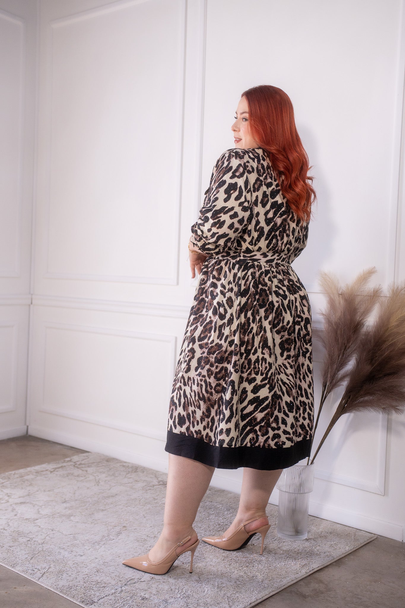 Vestido camisero animal print