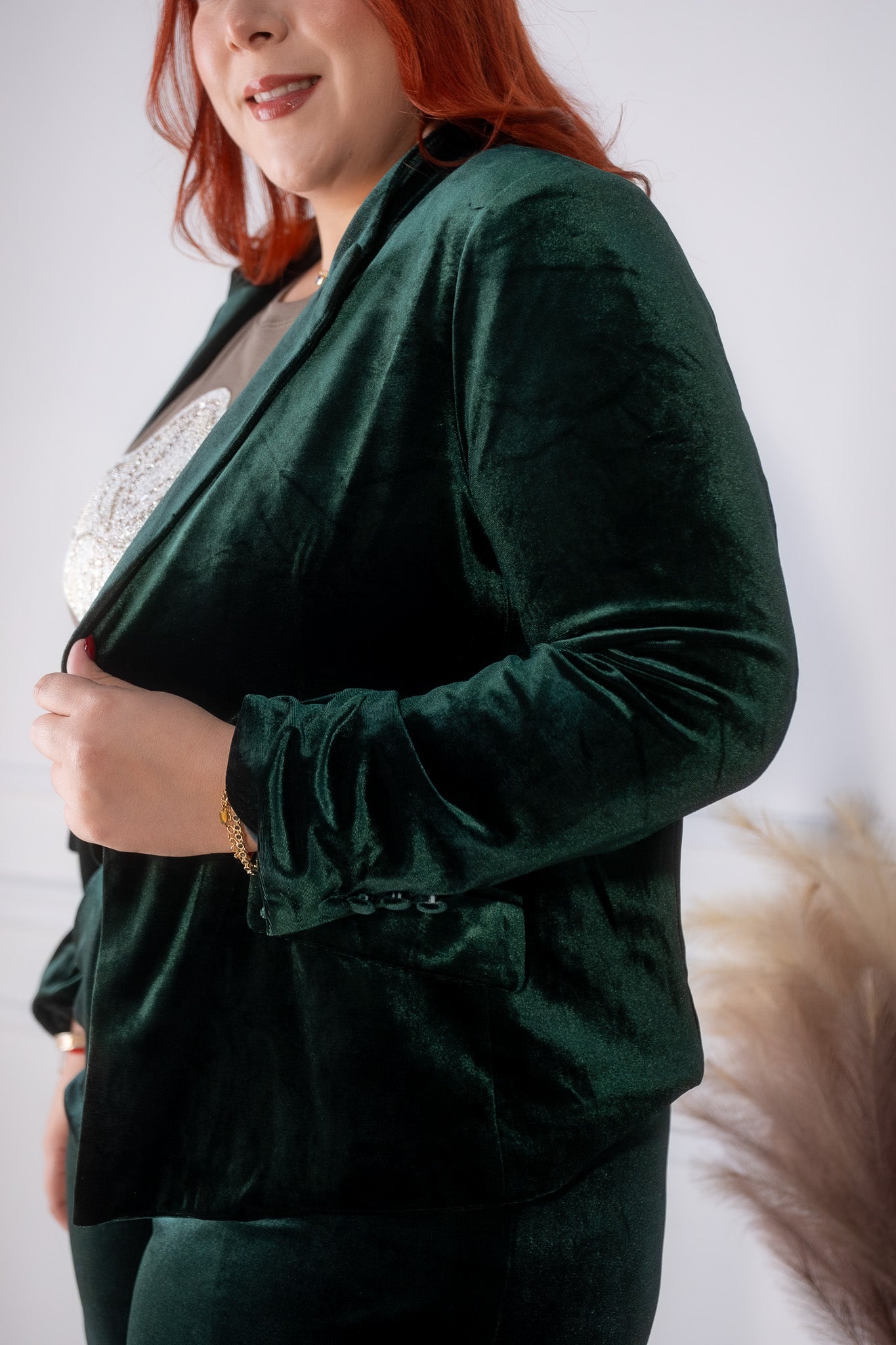 Set pantalon gamuza verde