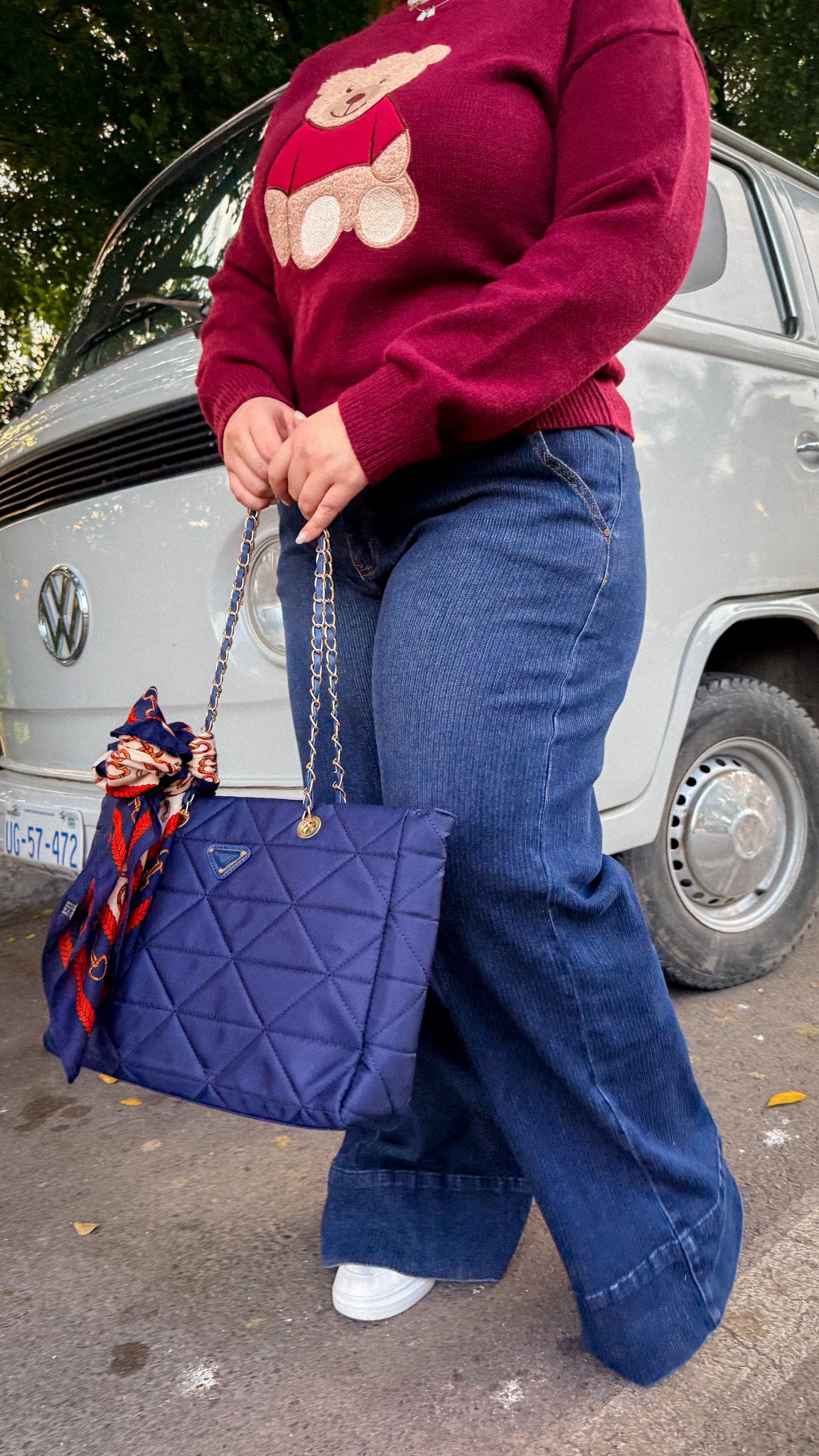 Jeans recto canalado osc