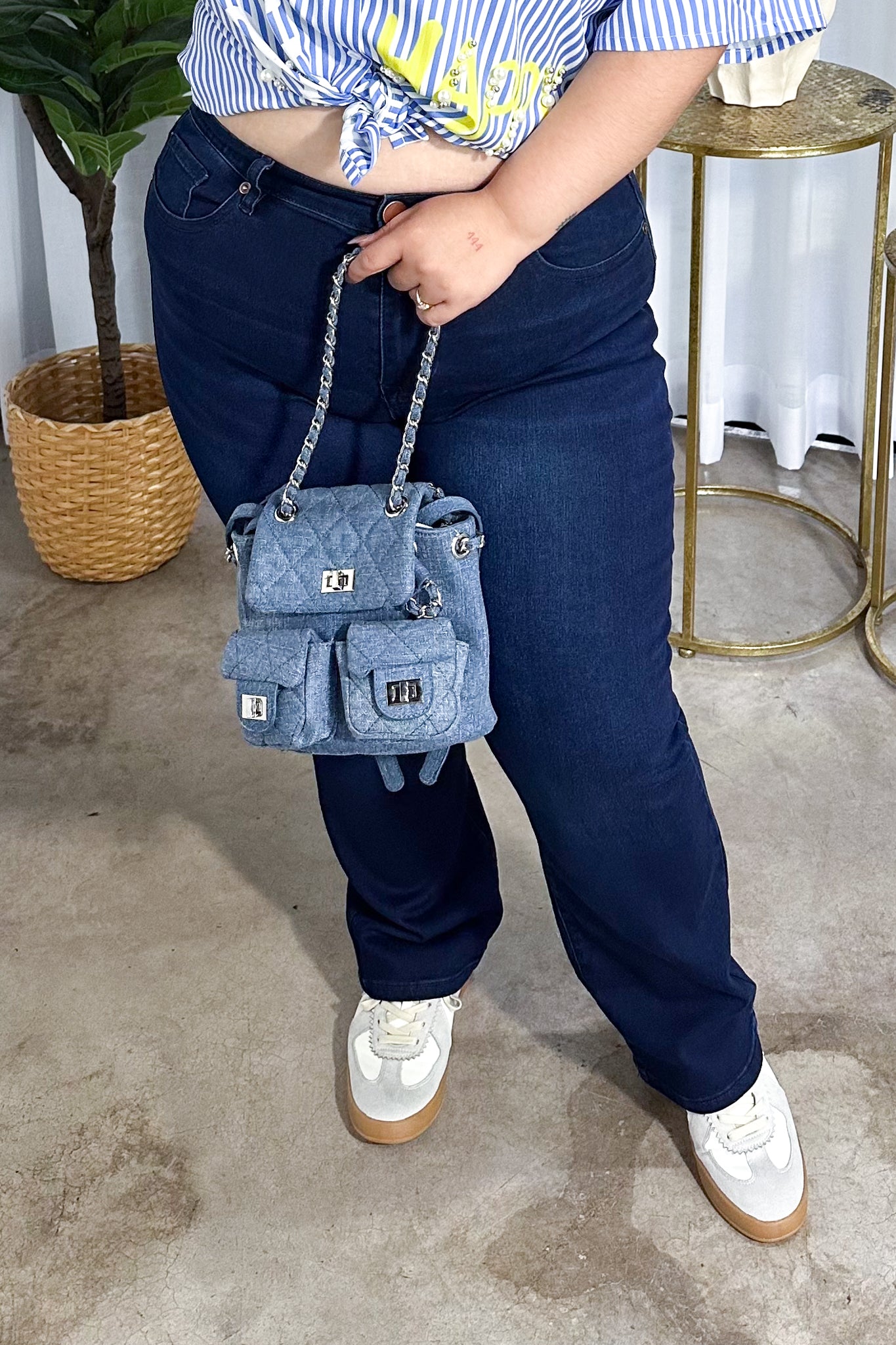 Jeans campana liso osc