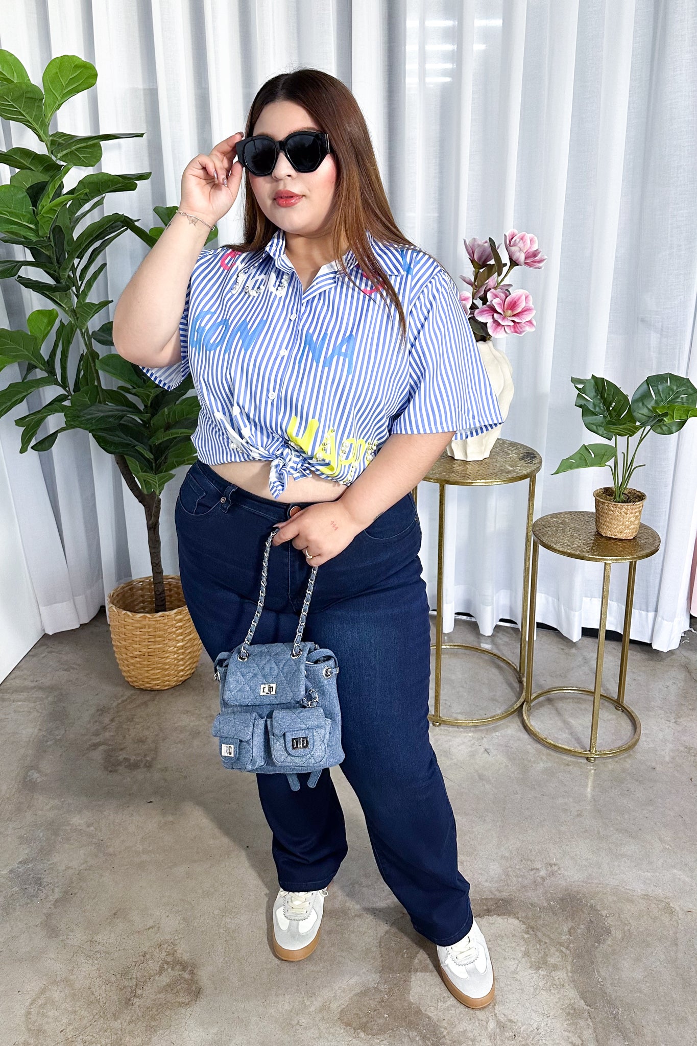 Jeans campana liso osc