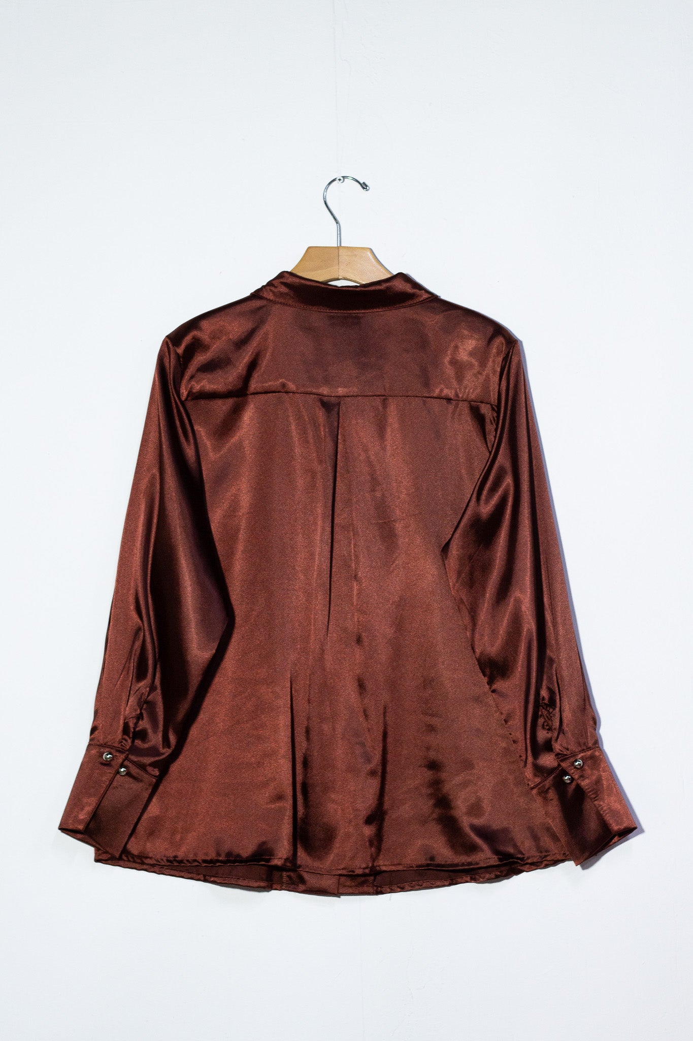 Camisa satin lisa chedron