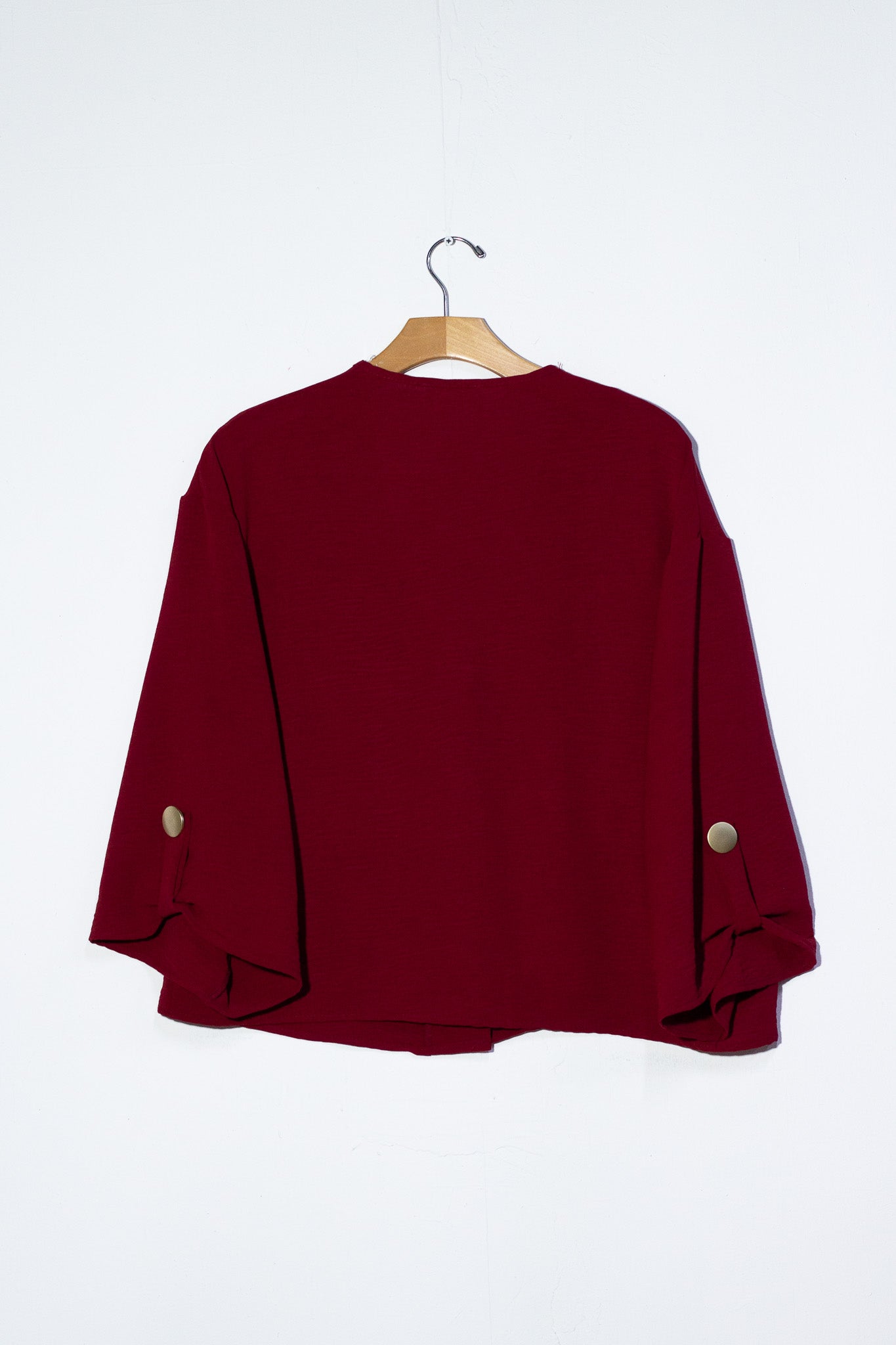 Blusa tipo jacket tinta