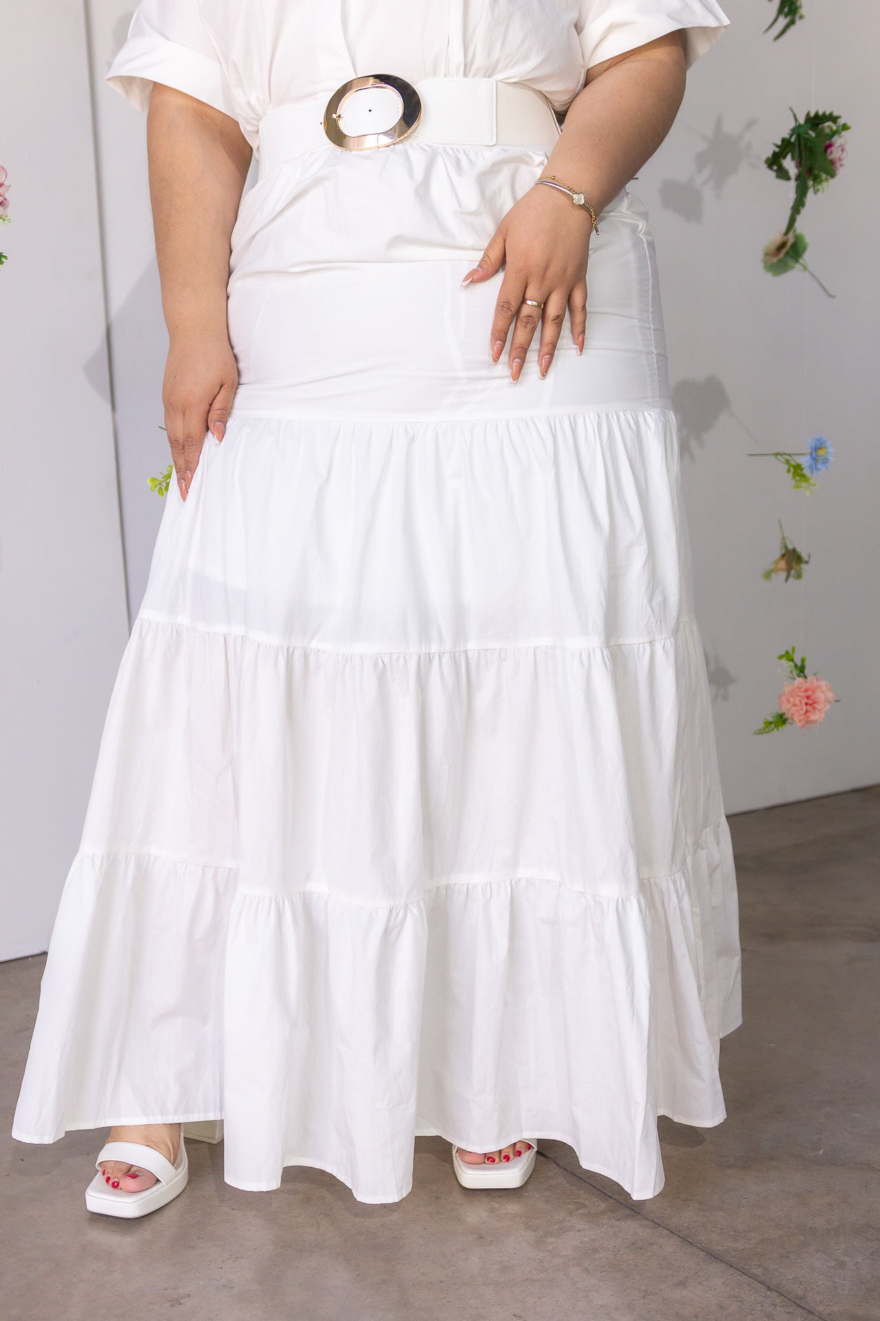 Maxi Vestido Popelina Blanco