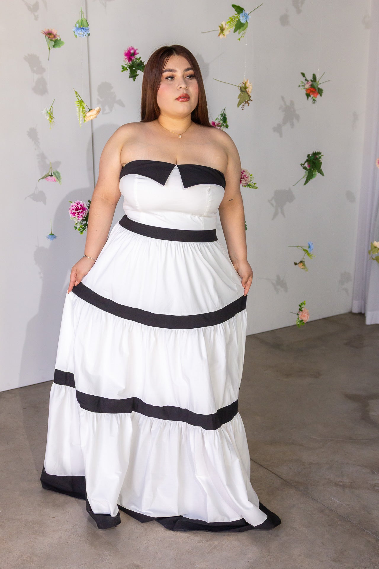Maxi Vestido Straple Blanco