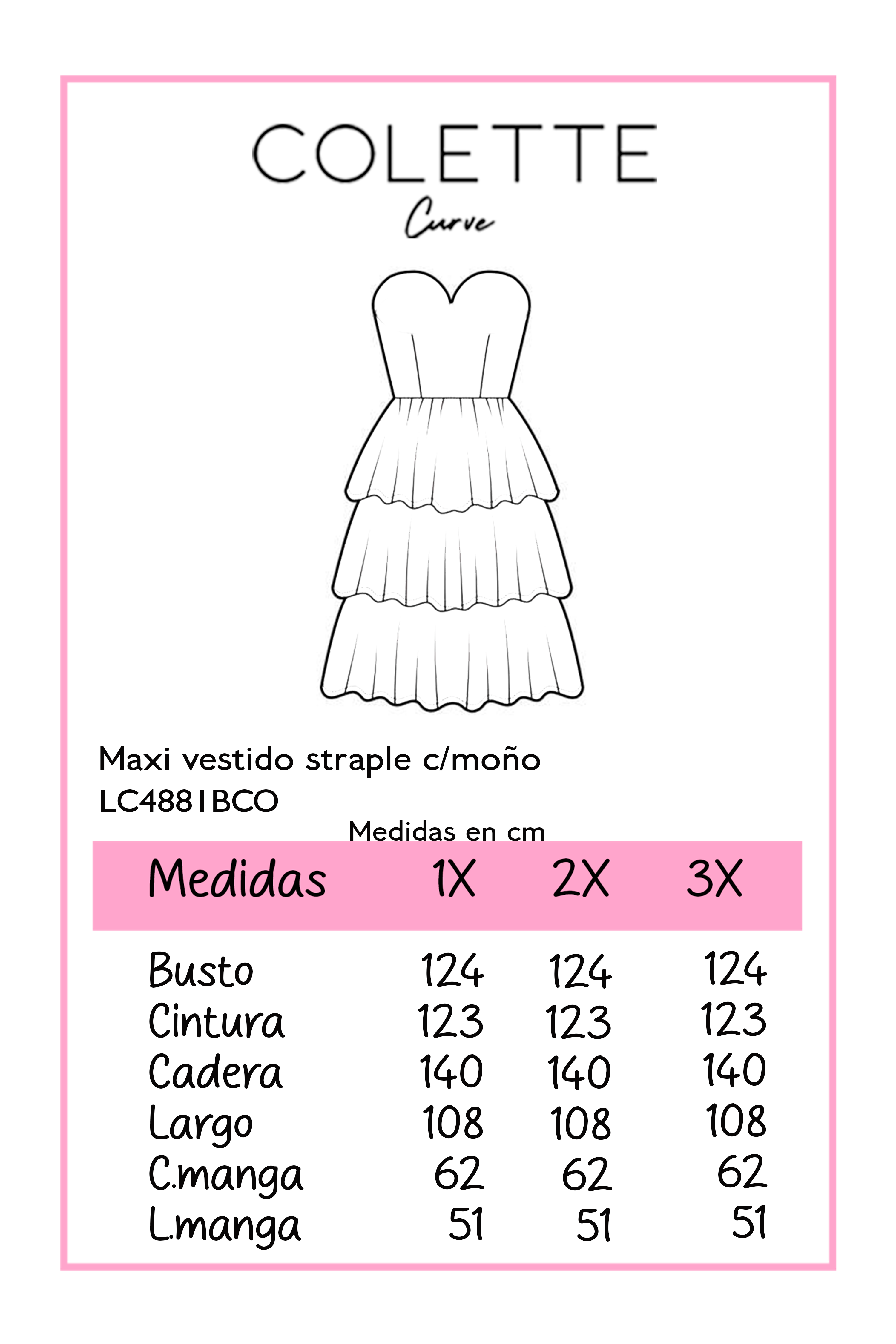 Maxi Vestido Straple Blanco