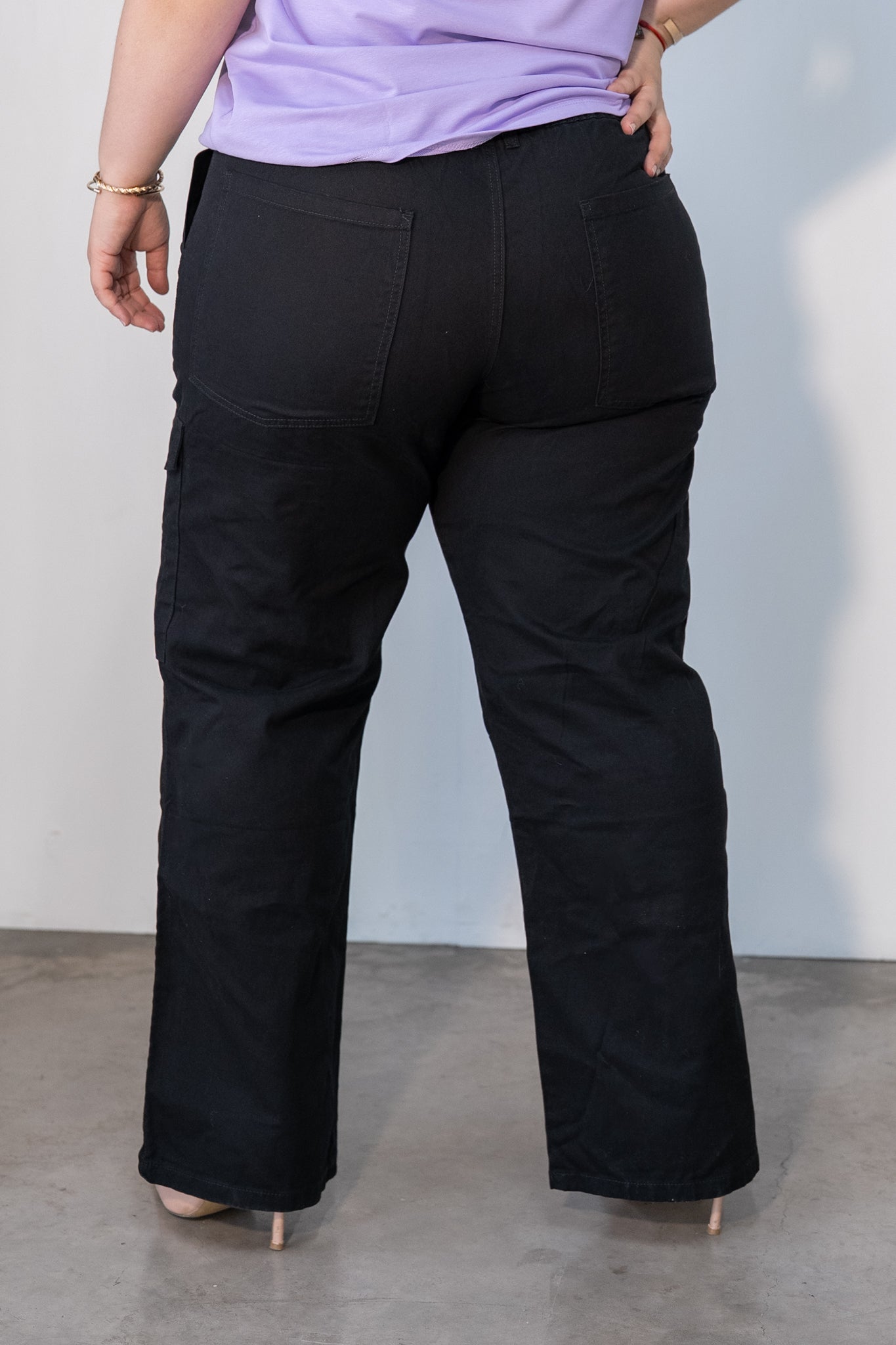 Pantalon cargo negro
