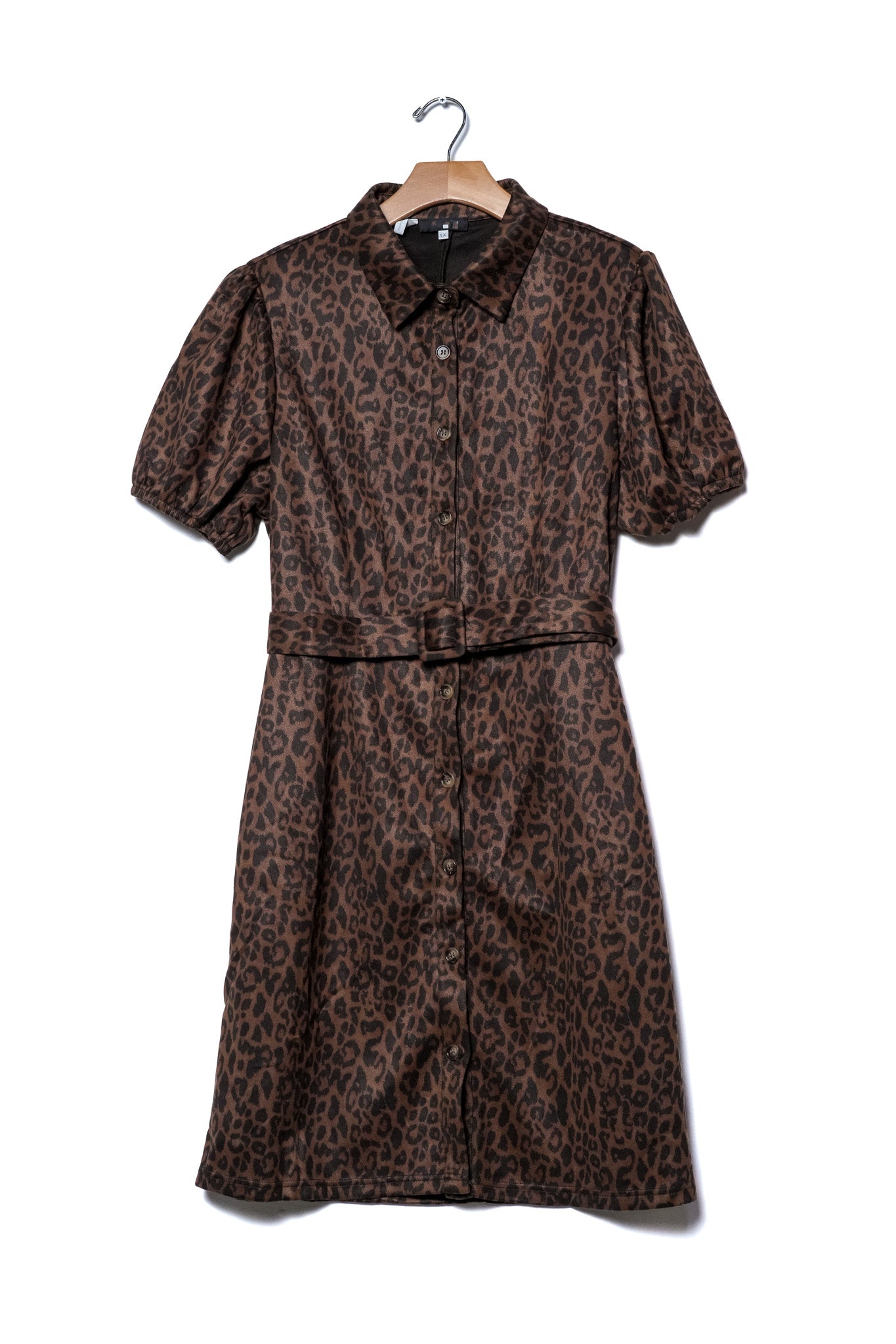 Vestido gamuza animal print