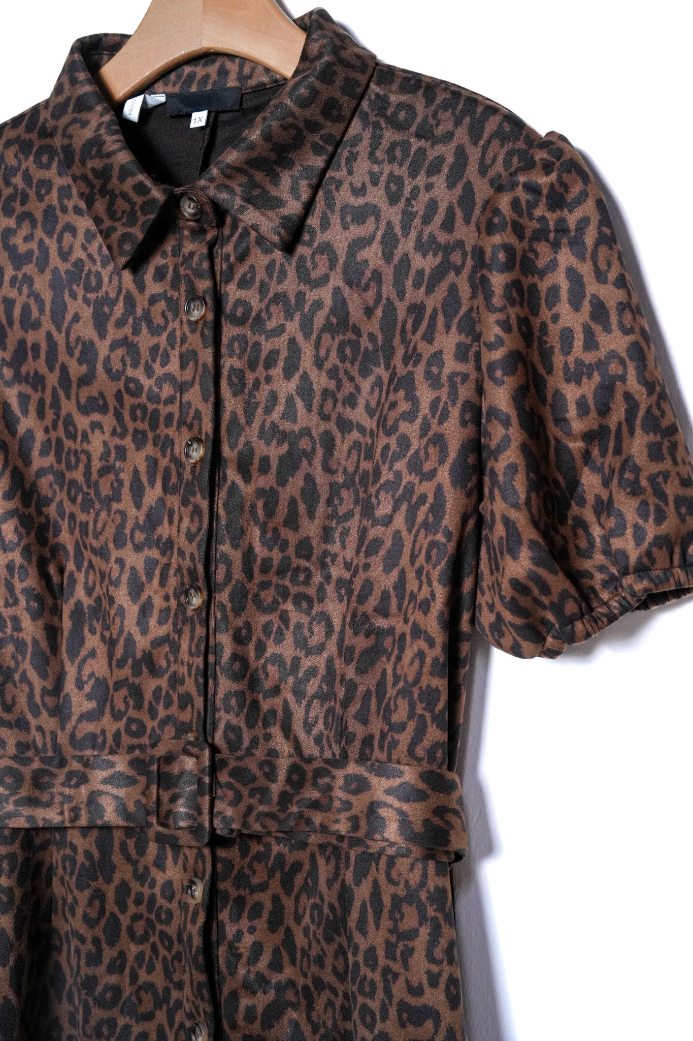 Vestido gamuza animal print