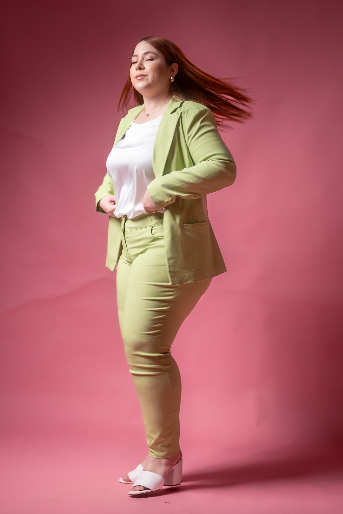 Blazer vestir streth verde