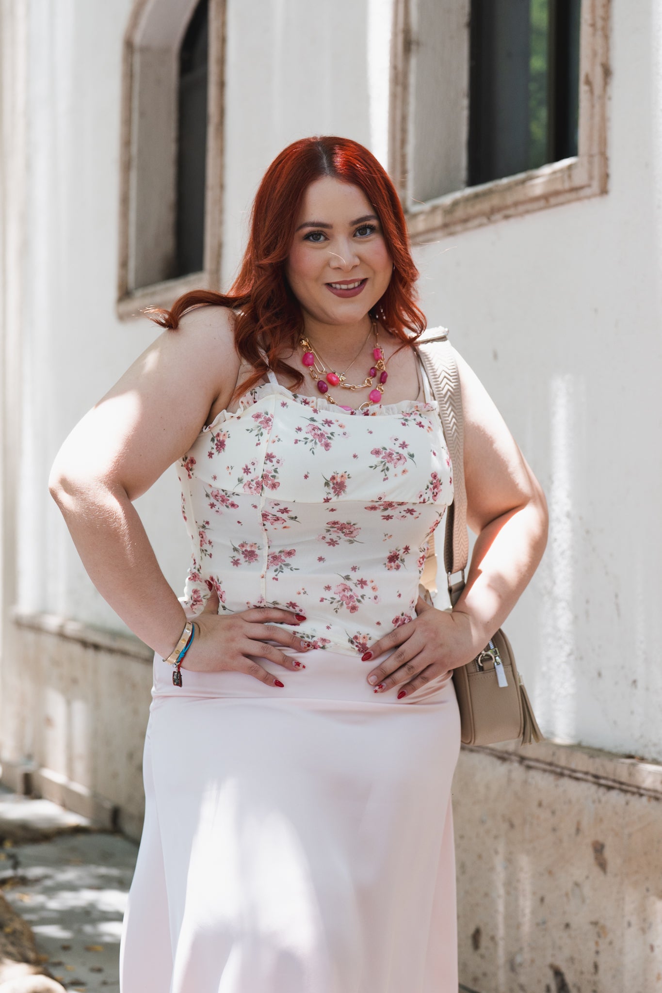 Top tirantes floreado