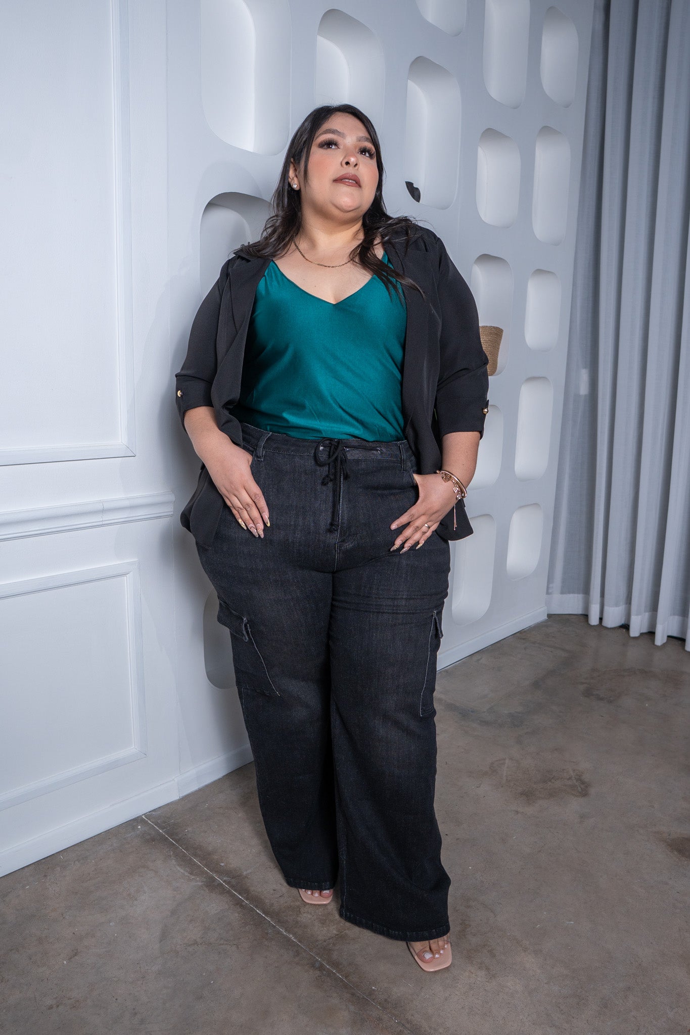 Blusa tirantes satin