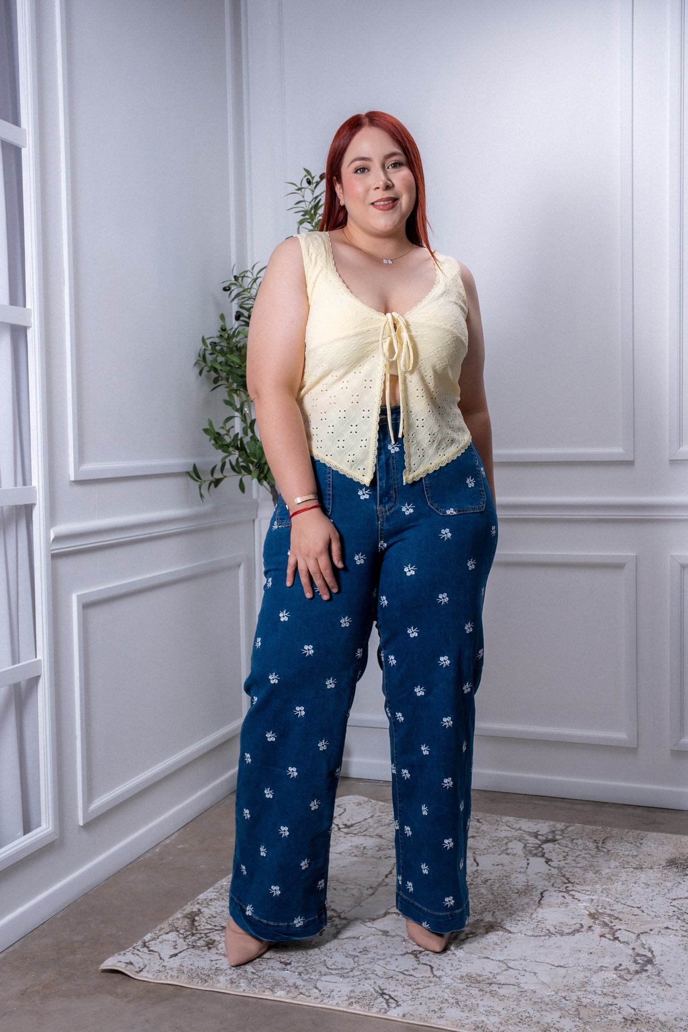 Blusa algodon bordado