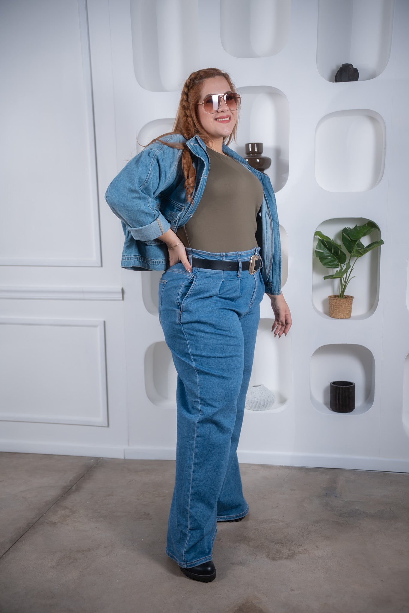 Chamarra corta c/bolsas