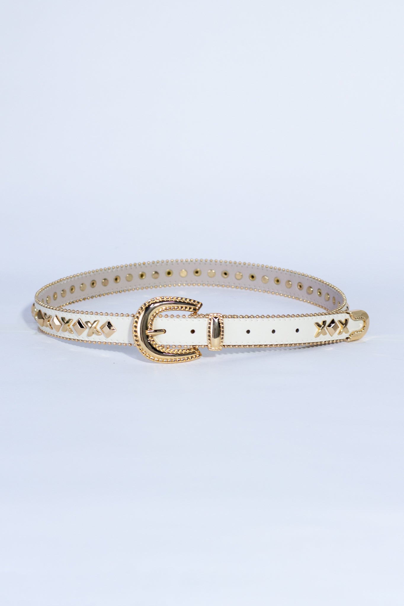 Cinto c/estoperoles en cruz