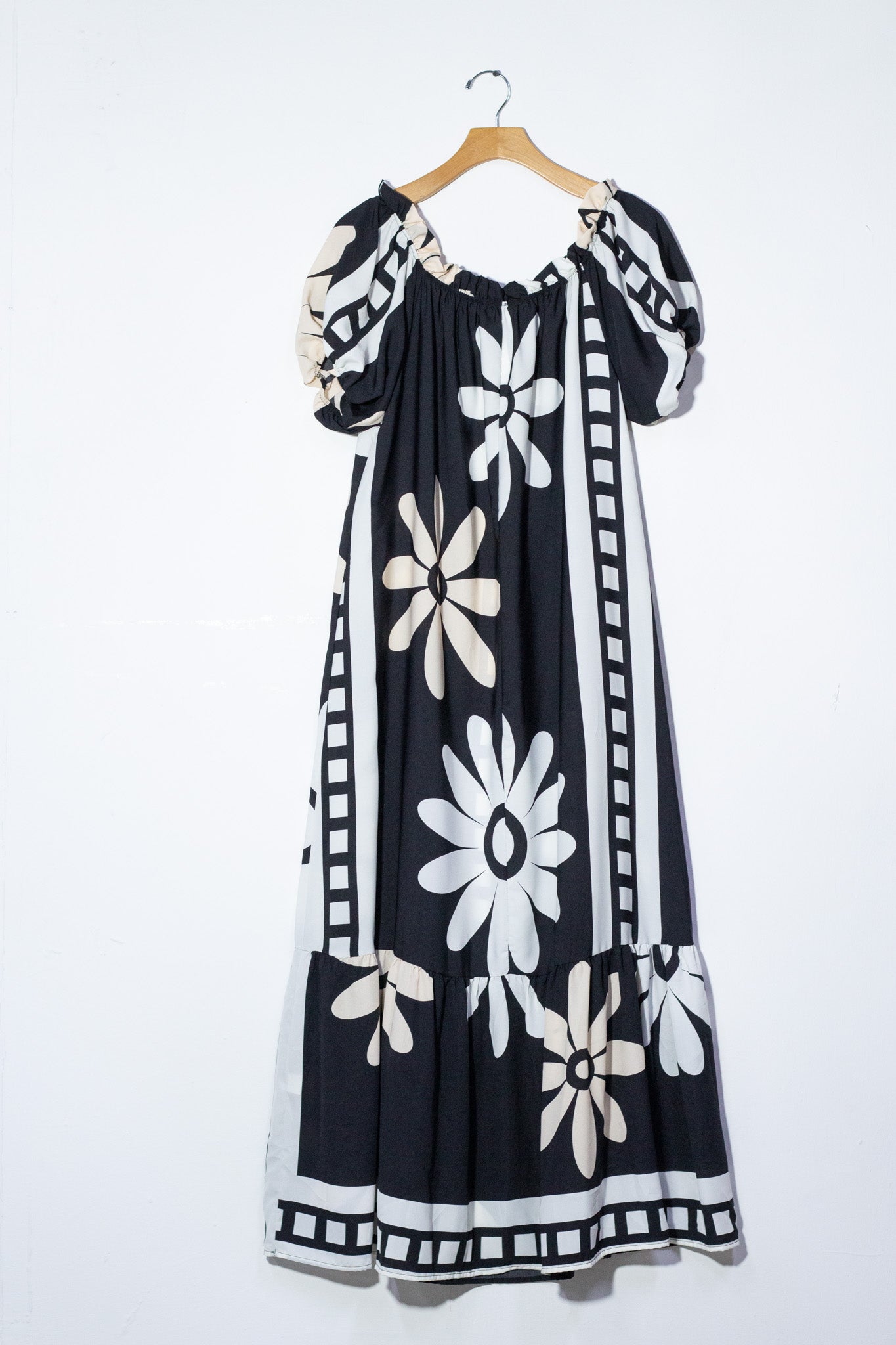 Maxi vestido estampado off