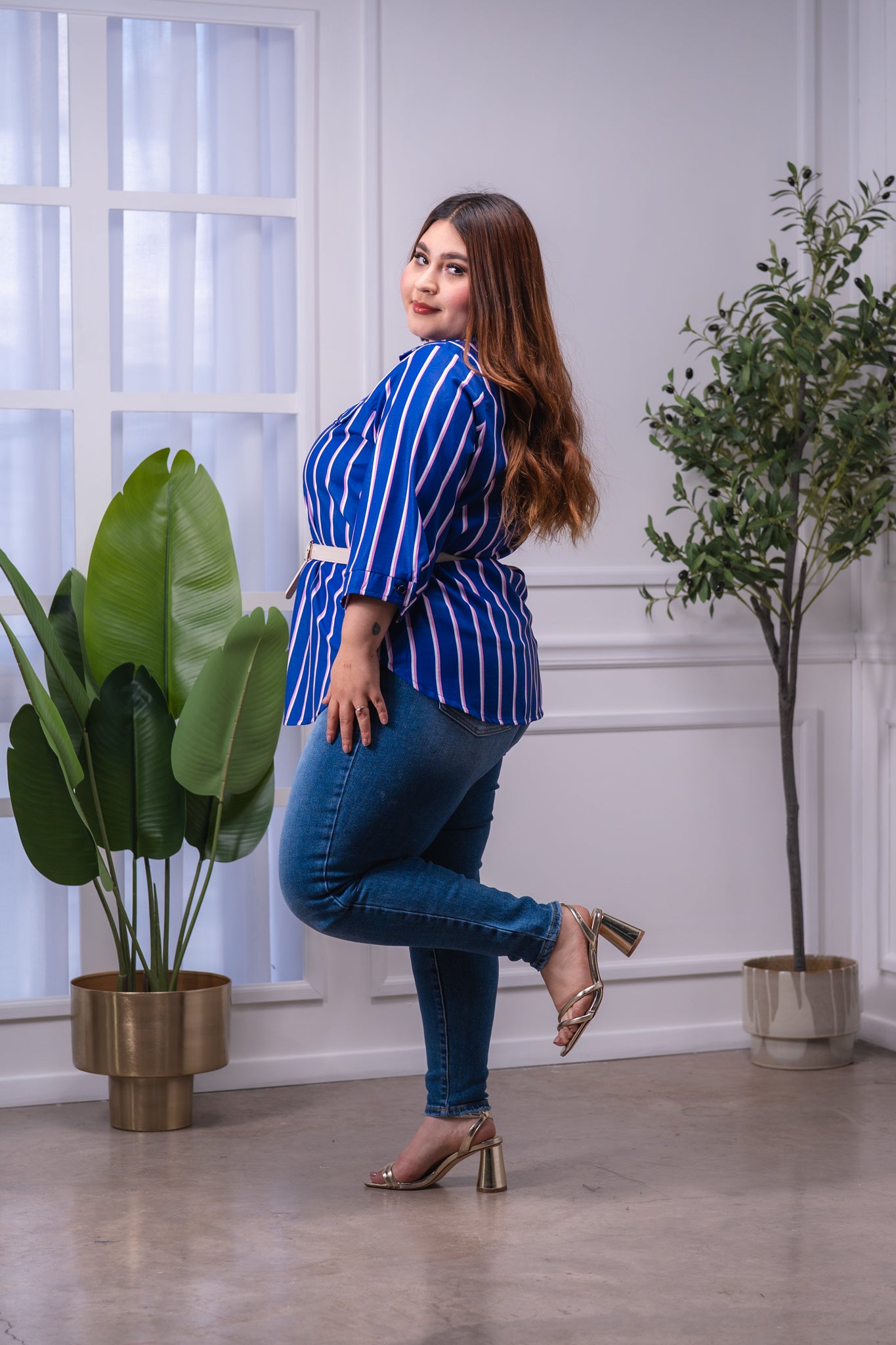 Jeans skinny liso osc