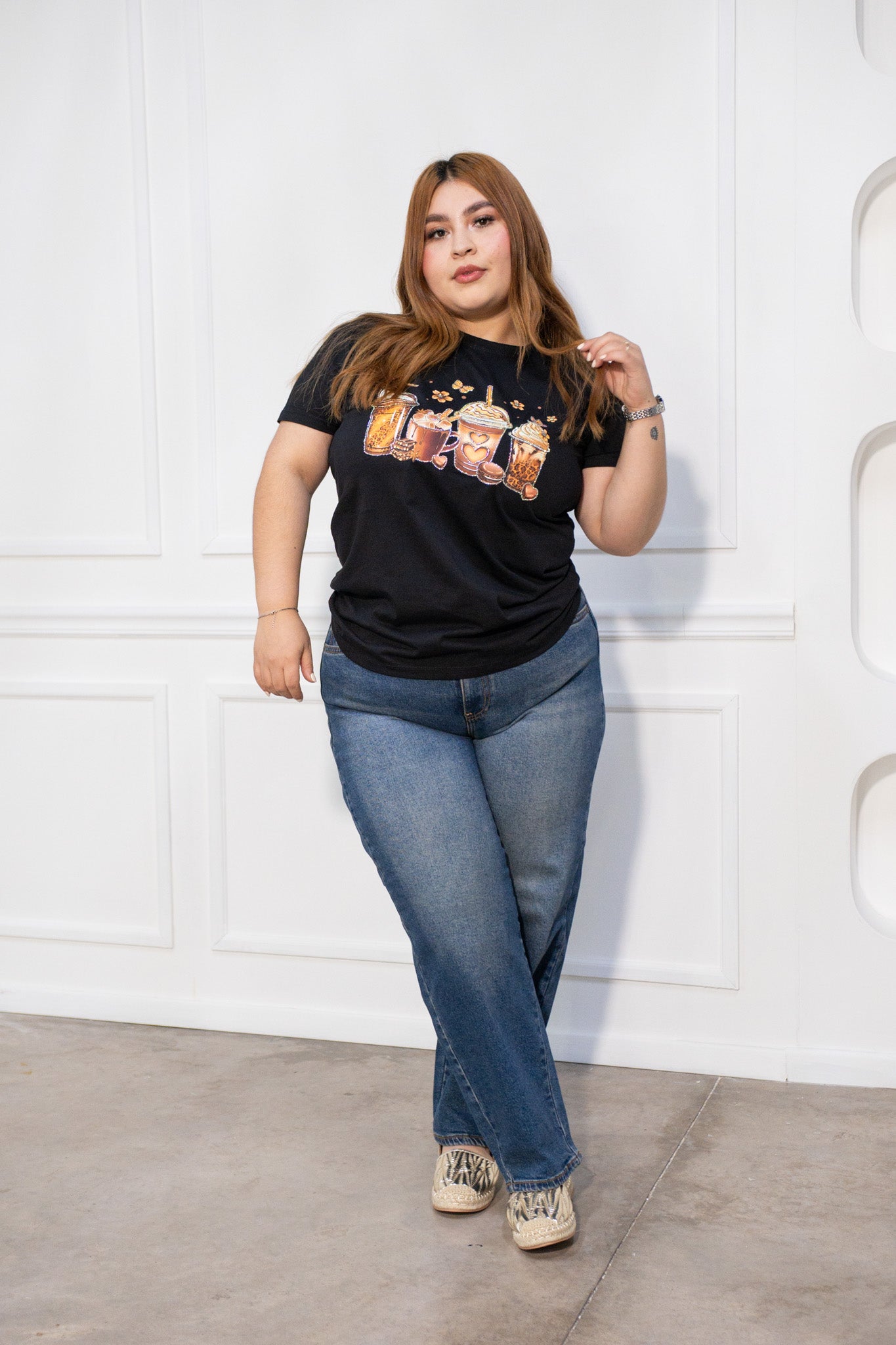 Jeans barrel liso osc