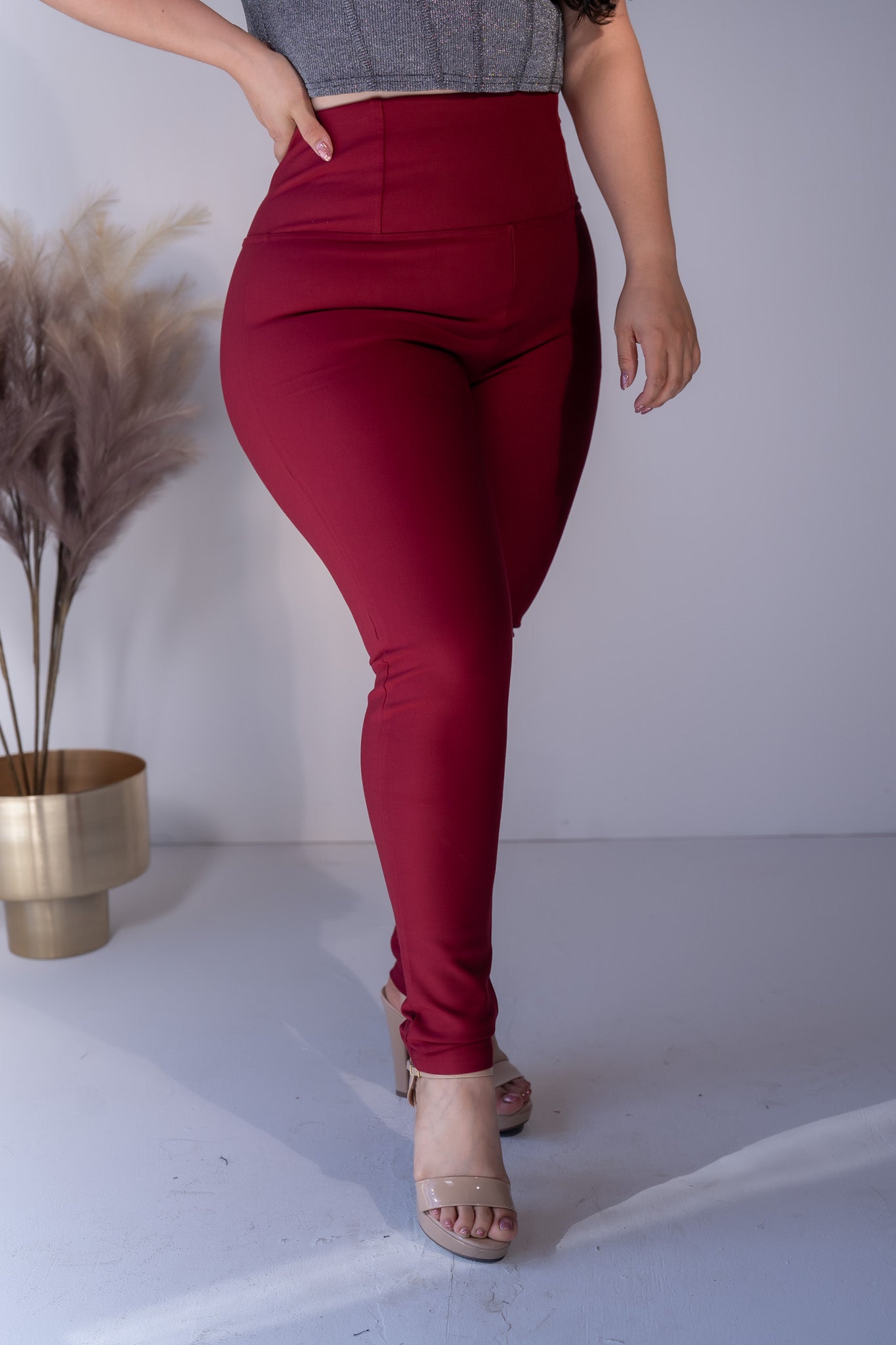 Leggin cintura alta tinto