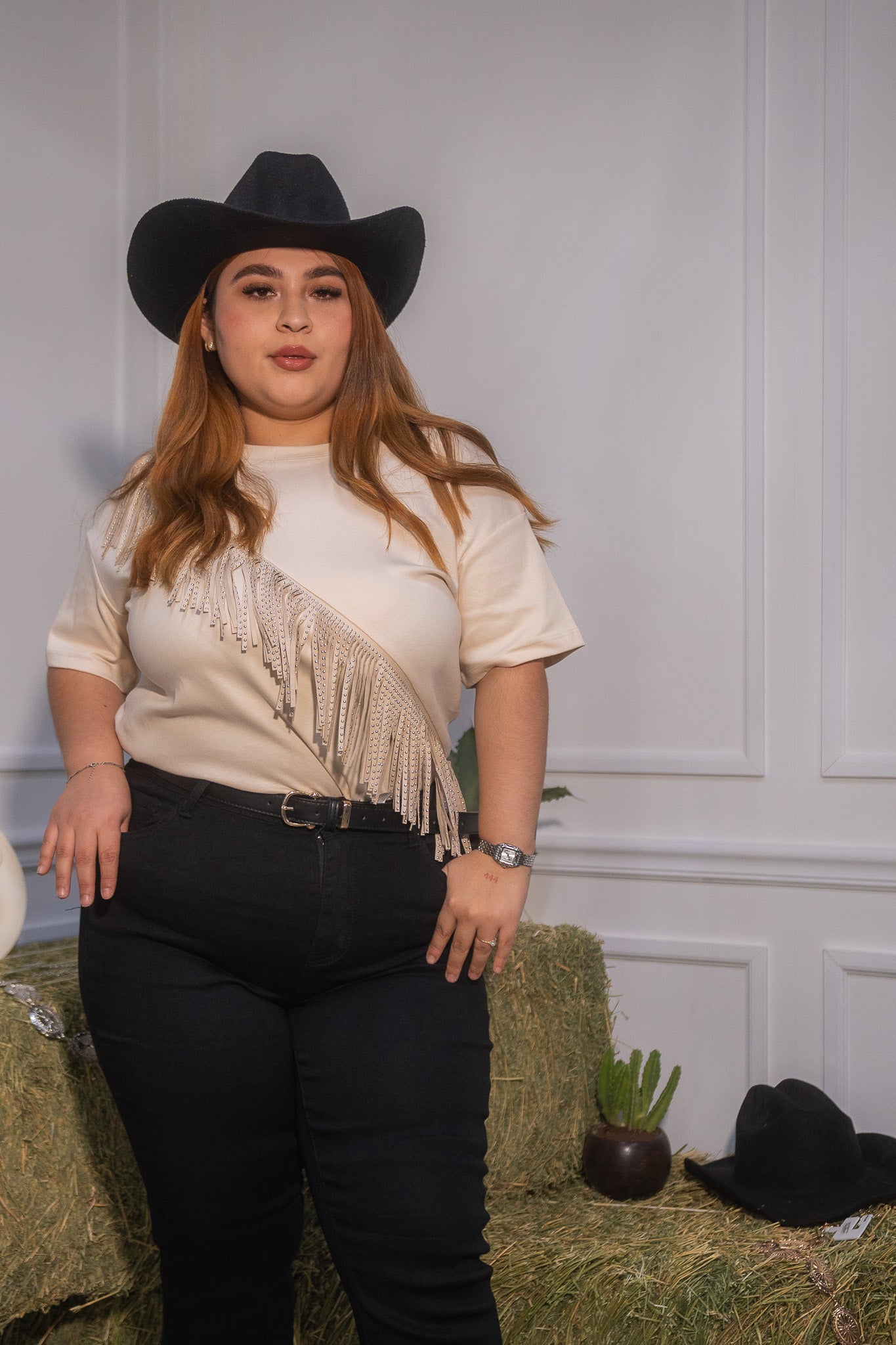 Playera con barbas bei