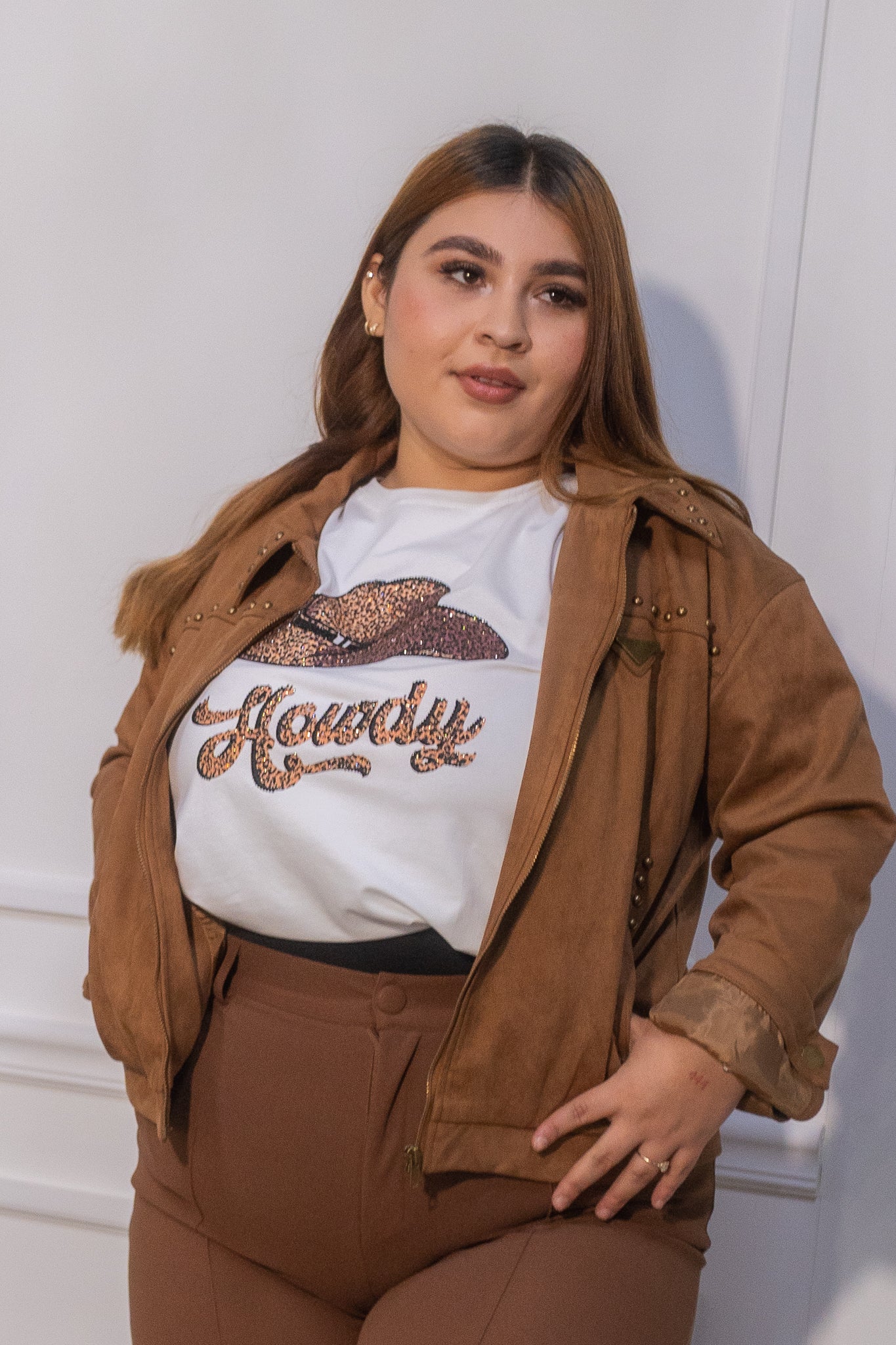 Playera sombrero con piedras